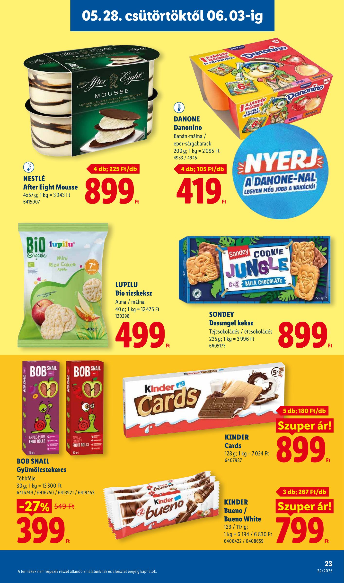 lidl - Lidl hirdetmény a következő hétre csütörtöktől 2026.05.28.-tól szerdától 2026.06.03.-ig - page: 23