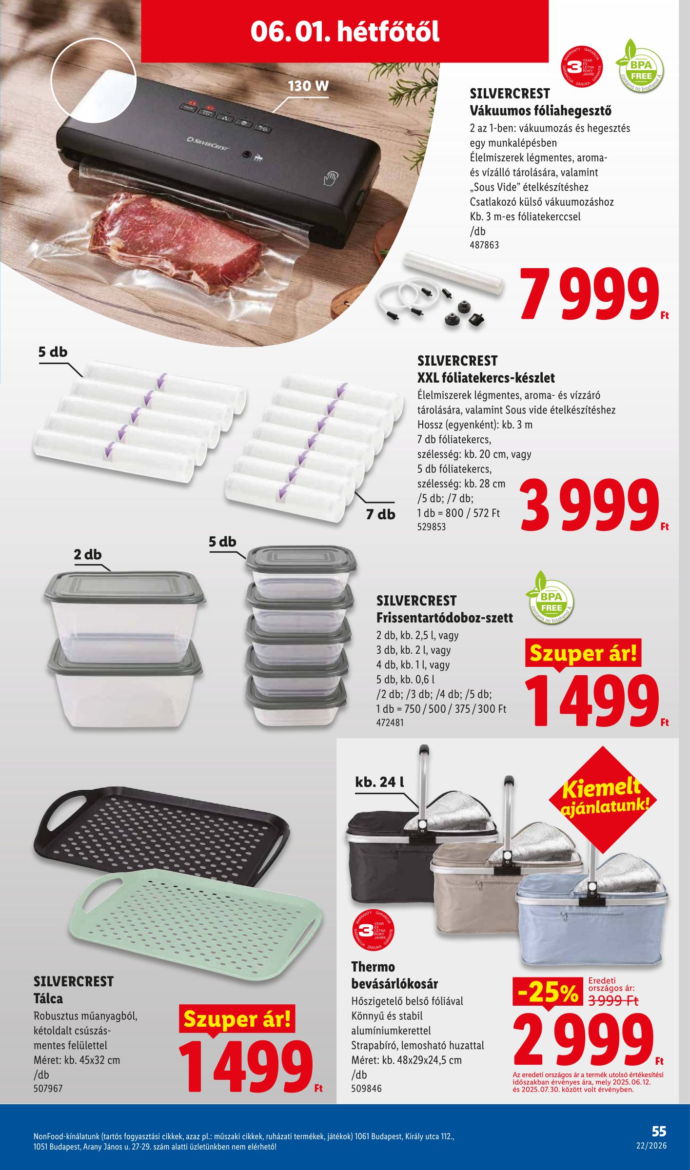 lidl - Lidl hirdetmény a következő hétre csütörtöktől 2026.05.28.-tól szerdától 2026.06.03.-ig - page: 55