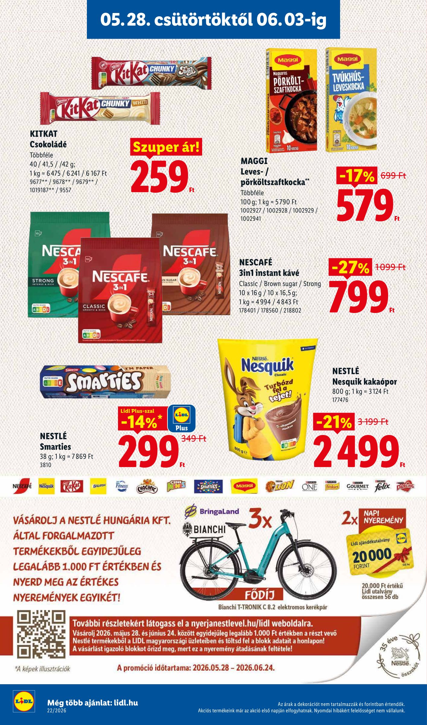 lidl - Lidl hirdetmény a következő hétre csütörtöktől 2026.05.28.-tól szerdától 2026.06.03.-ig - page: 14