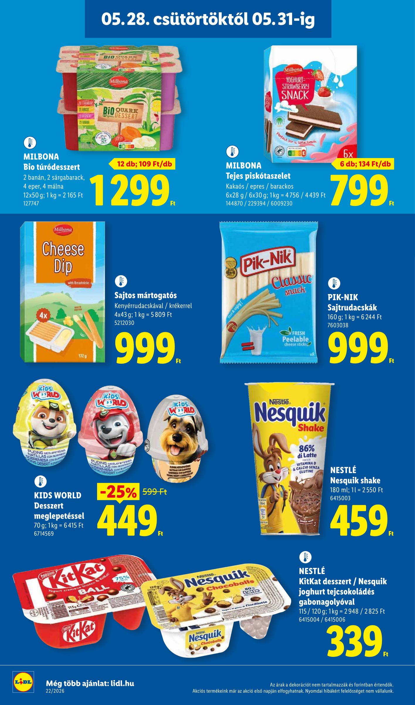 lidl - Lidl hirdetmény a következő hétre csütörtöktől 2026.05.28.-tól szerdától 2026.06.03.-ig - page: 22