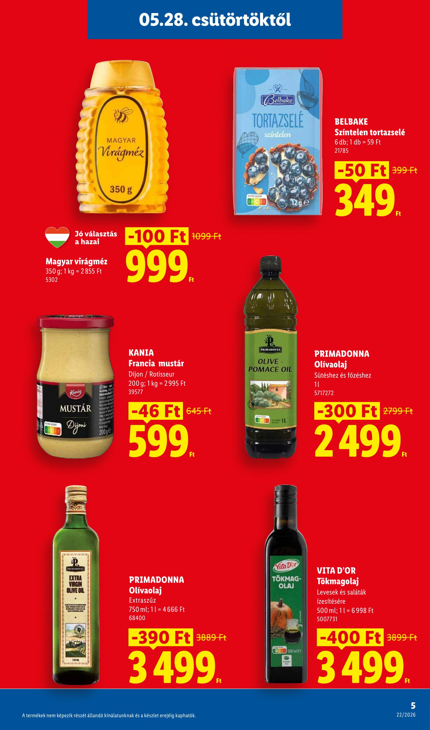 lidl - Lidl hirdetmény a következő hétre csütörtöktől 2026.05.28.-tól szerdától 2026.06.03.-ig - page: 5