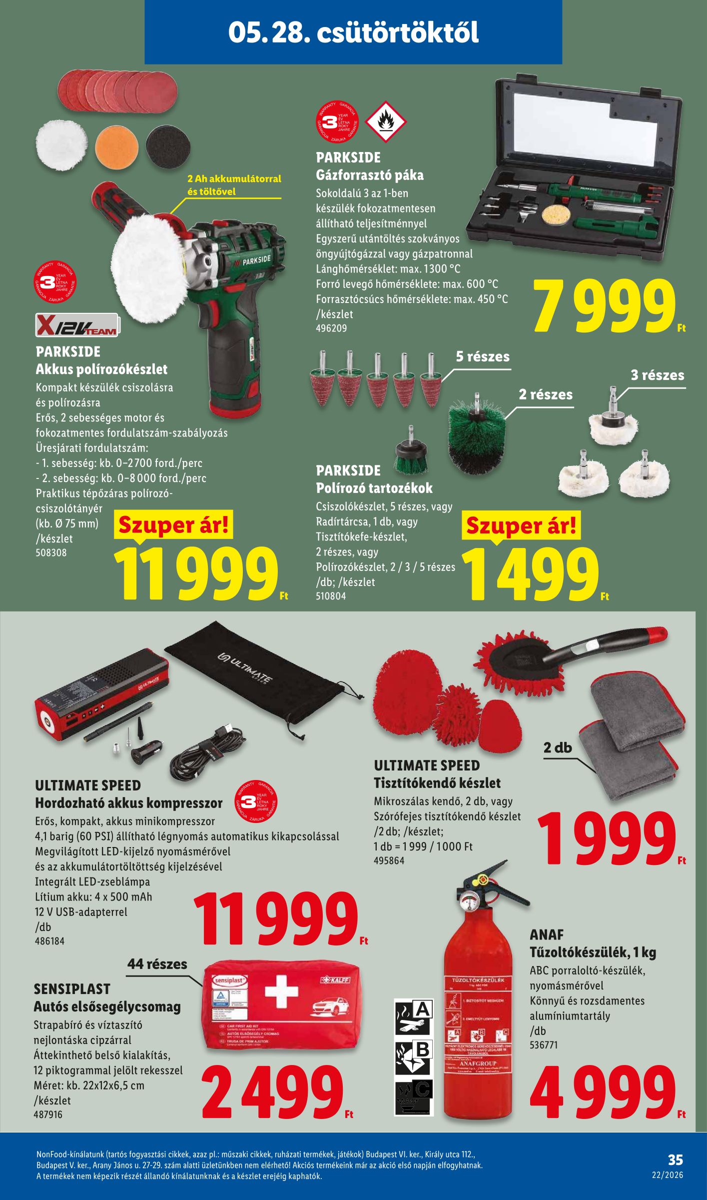 lidl - Lidl hirdetmény a következő hétre csütörtöktől 2026.05.28.-tól szerdától 2026.06.03.-ig - page: 35