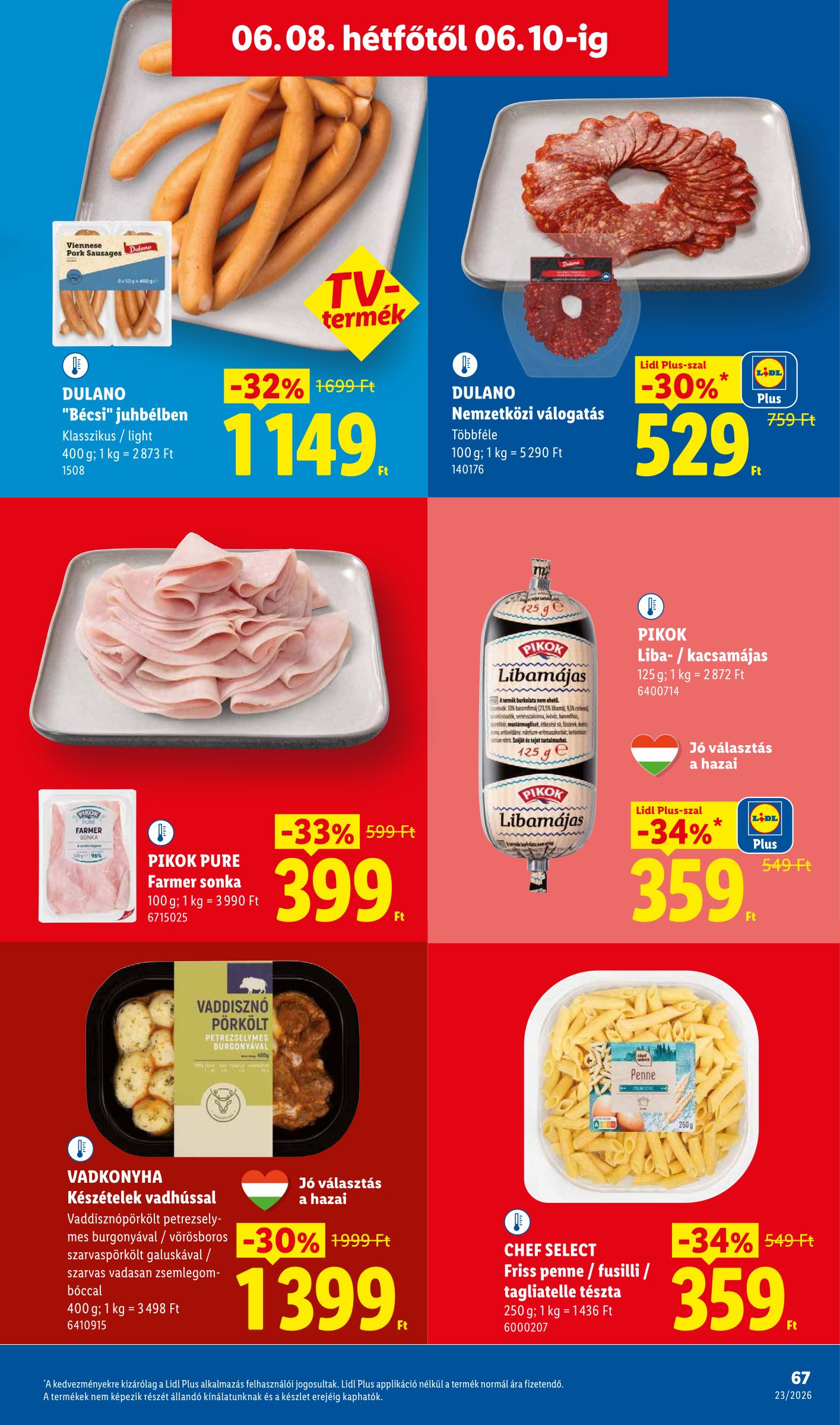 lidl - Lidl hirdetmény a következő hétre csütörtöktől 2026.06.04.-tól szerdától 2026.06.10.-ig - page: 67