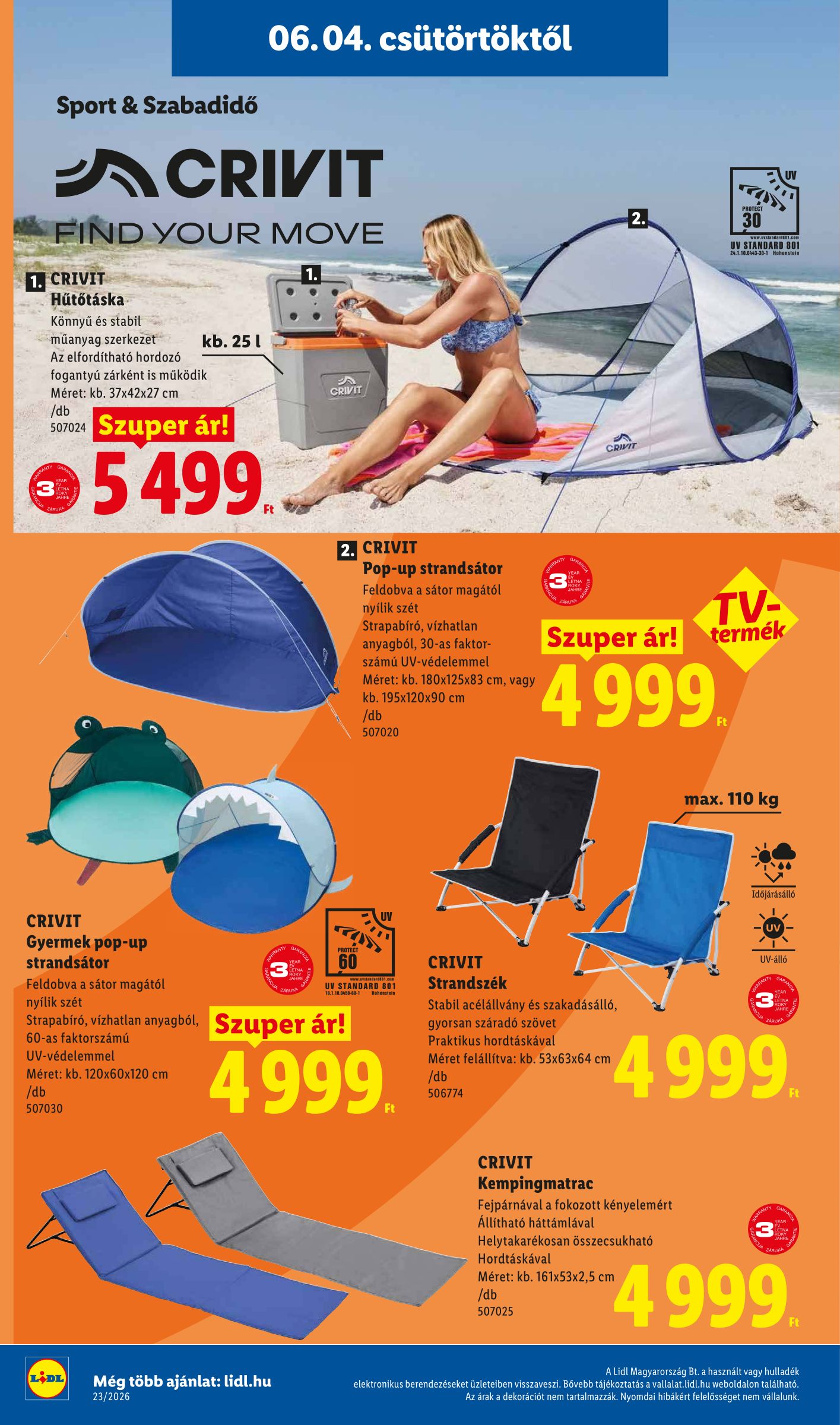 lidl - Lidl hirdetmény a következő hétre csütörtöktől 2026.06.04.-tól szerdától 2026.06.10.-ig - page: 30