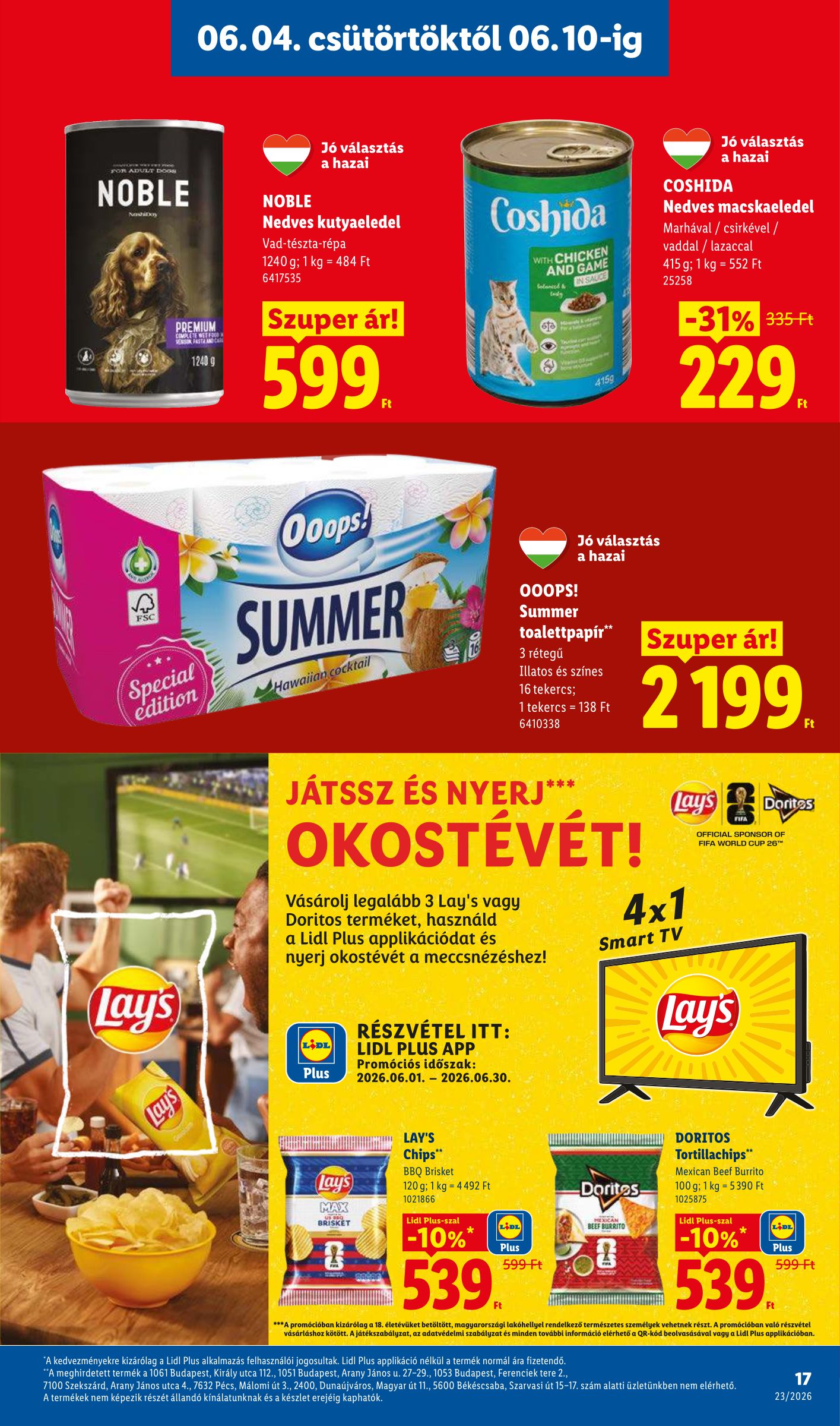 lidl - Lidl hirdetmény a következő hétre csütörtöktől 2026.06.04.-tól szerdától 2026.06.10.-ig - page: 17