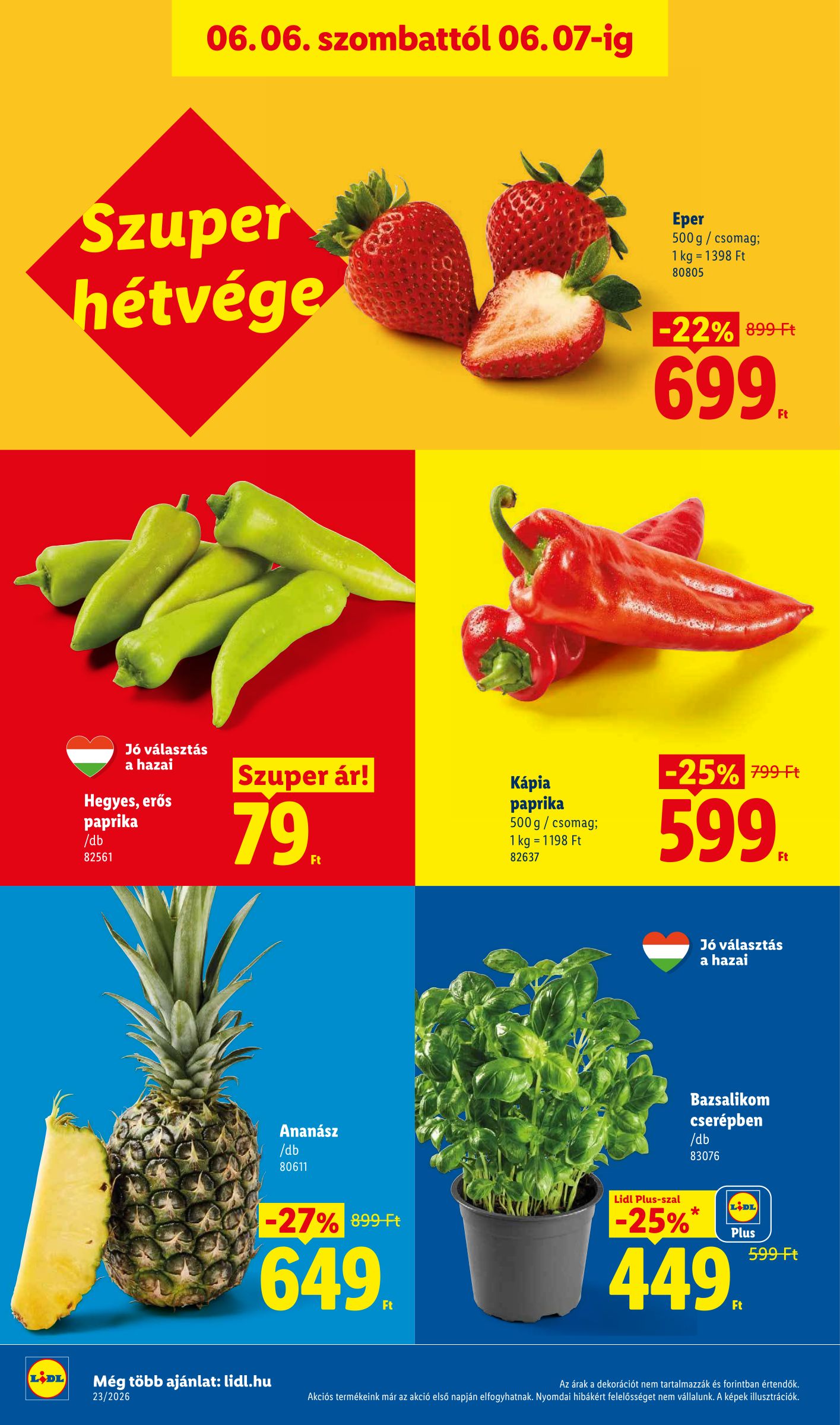lidl - Lidl hirdetmény a következő hétre csütörtöktől 2026.06.04.-tól szerdától 2026.06.10.-ig - page: 50