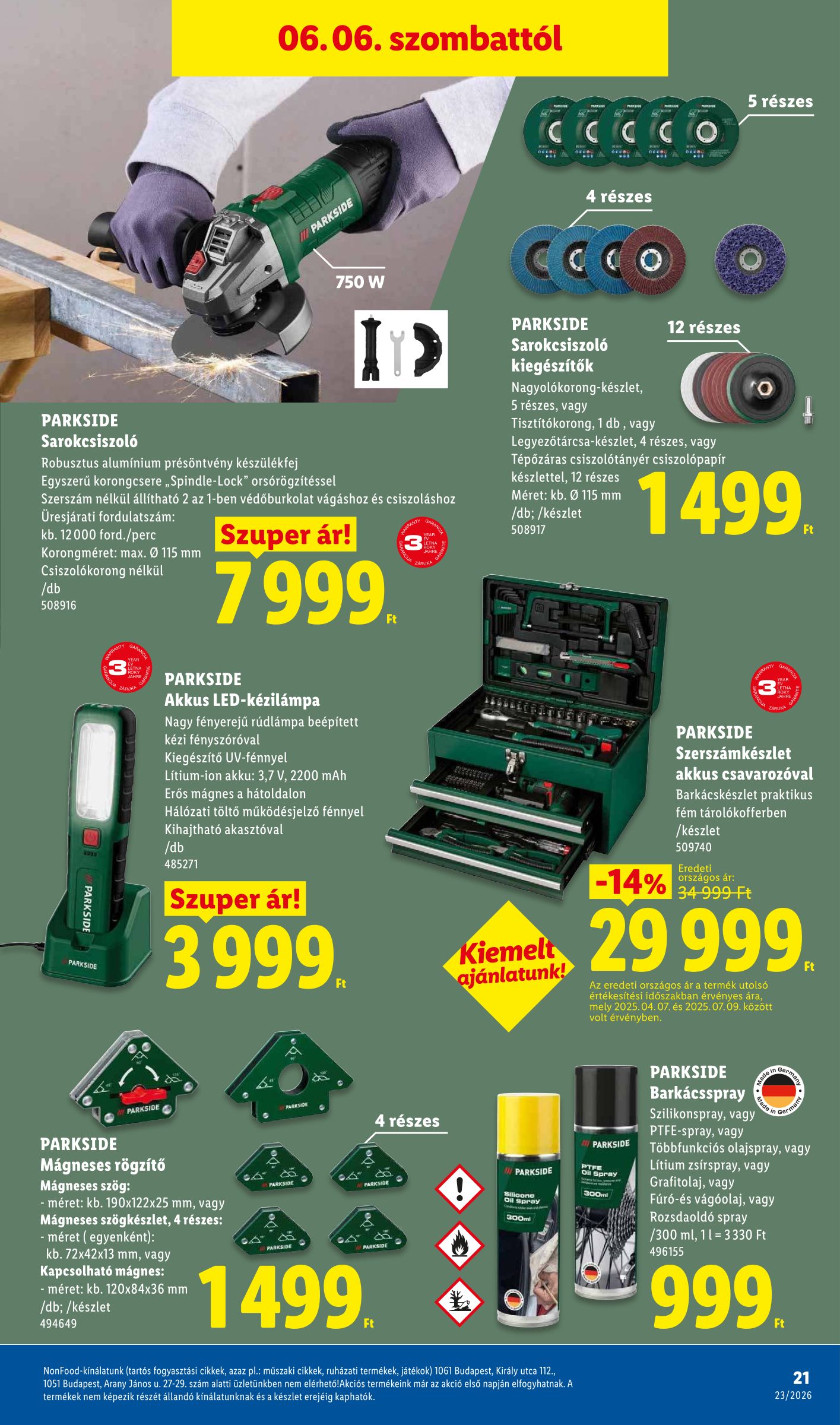 lidl - Lidl - Nonfood hirdetmény a következő hétre csütörtöktől 2026.06.04.-tól szerdától 2026.06.10.-ig - page: 21
