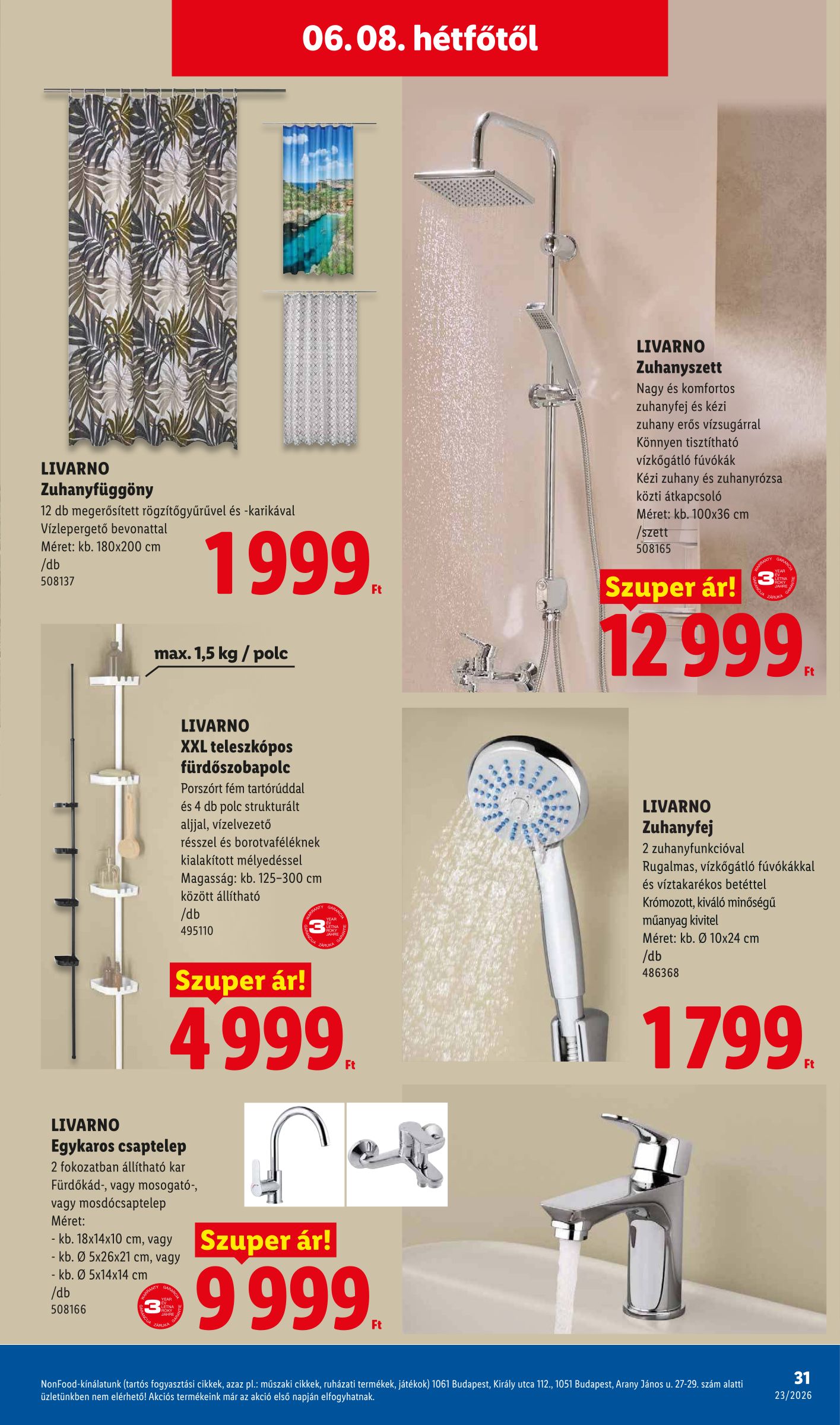 lidl - Lidl - Nonfood hirdetmény a következő hétre csütörtöktől 2026.06.04.-tól szerdától 2026.06.10.-ig - page: 31