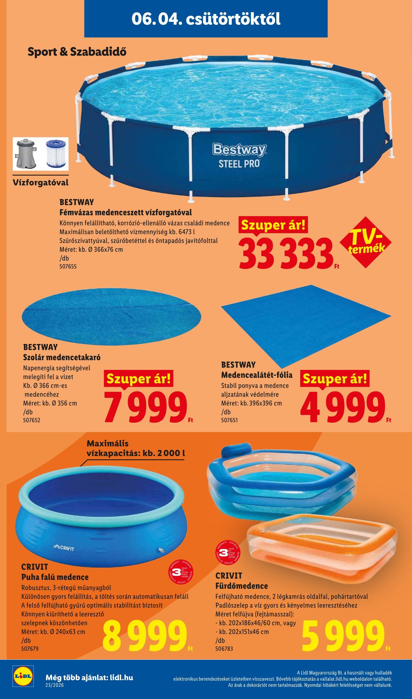 lidl - Lidl - Nonfood hirdetmény a következő hétre csütörtöktől 2026.06.04.-tól szerdától 2026.06.10.-ig - page: 4