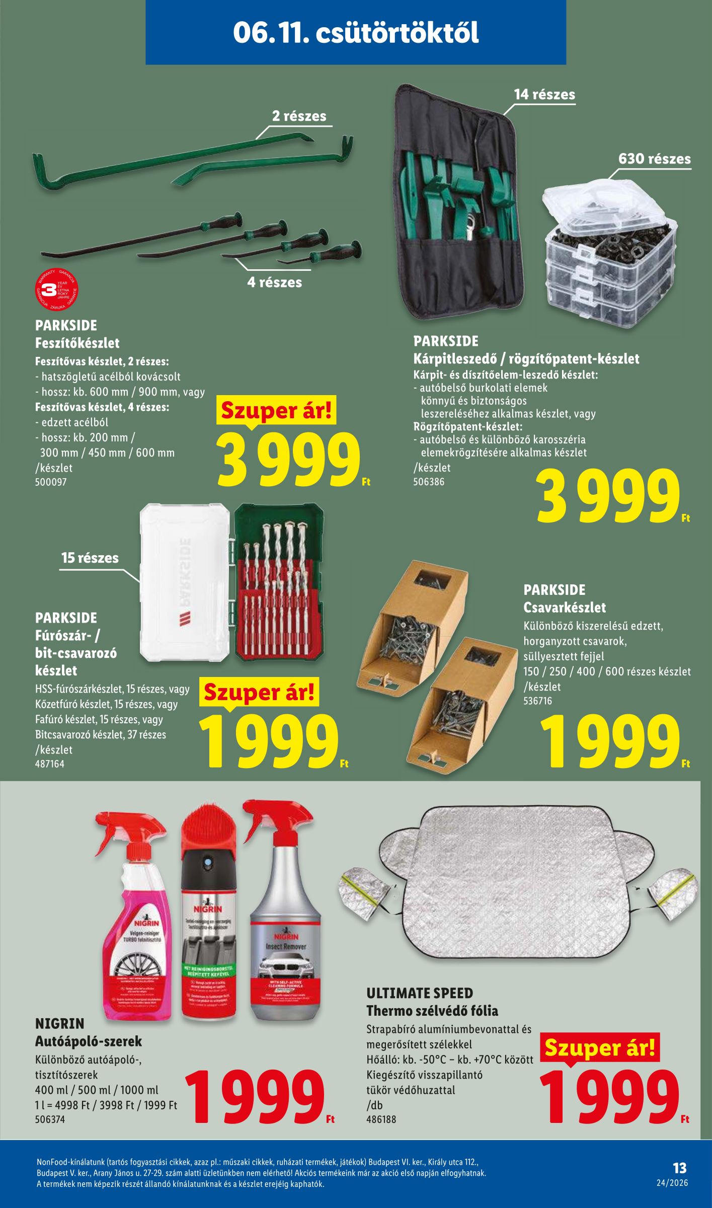 lidl - Lidl - Nonfood hirdetmény a következő hétre csütörtöktől 2026.06.11.-tól szerdától 2026.06.17.-ig - page: 13
