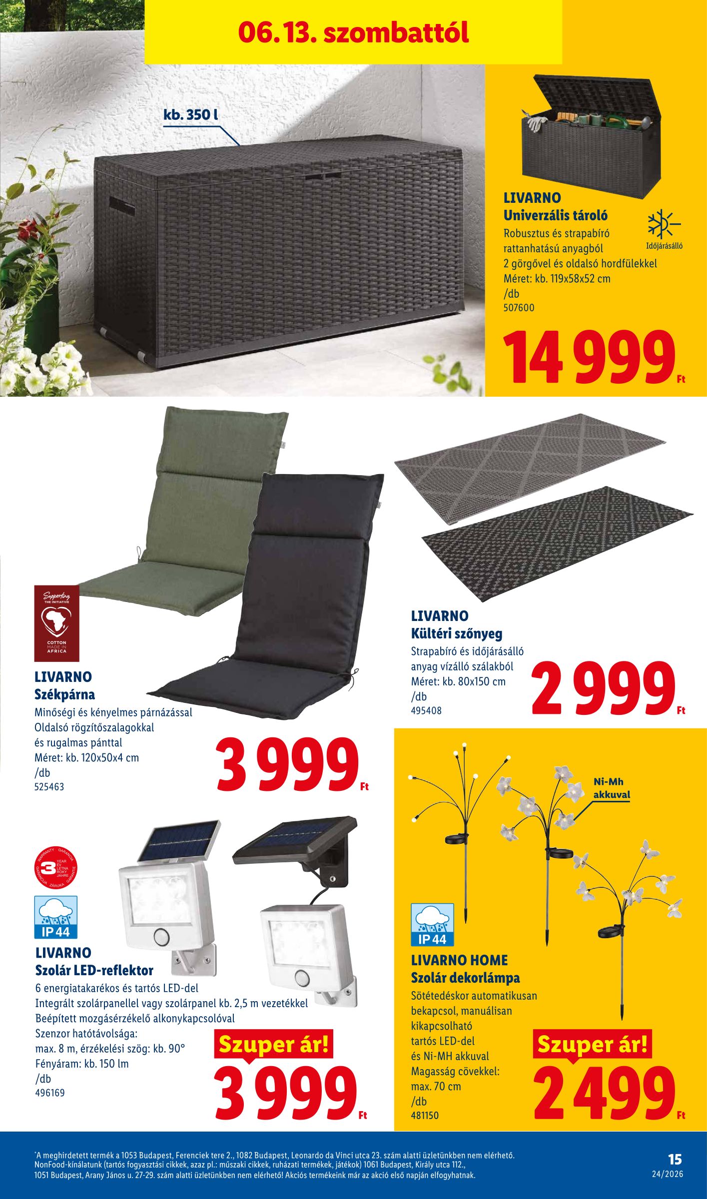 lidl - Lidl - Nonfood hirdetmény a következő hétre csütörtöktől 2026.06.11.-tól szerdától 2026.06.17.-ig - page: 15