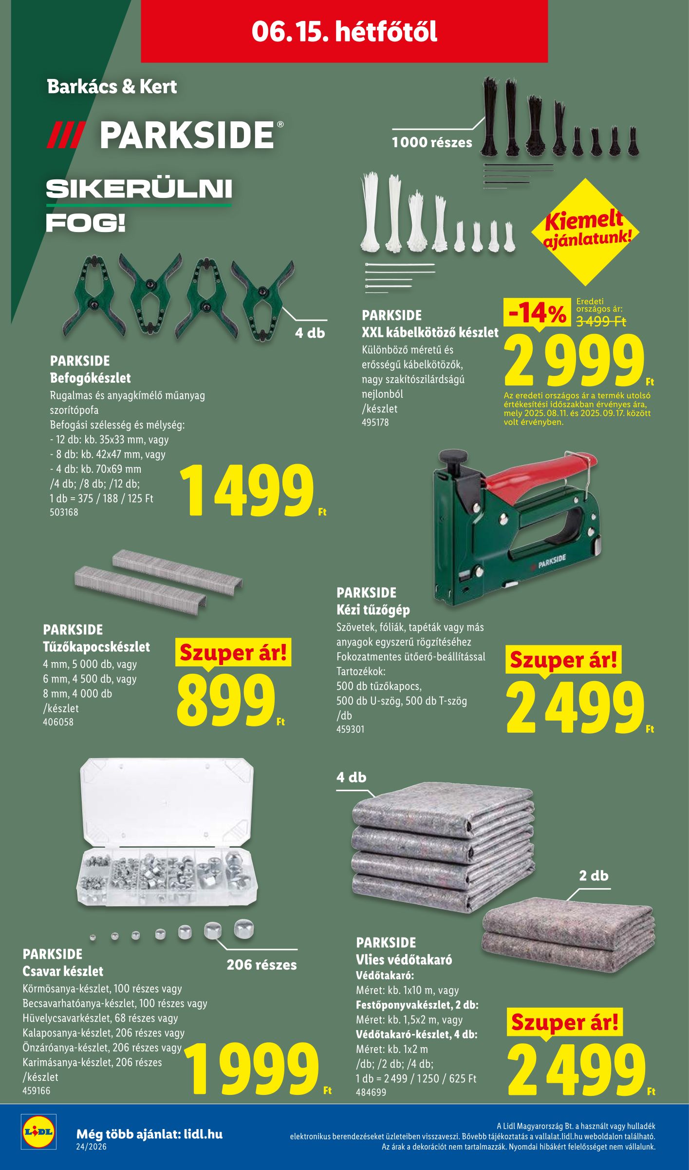 lidl - Lidl - Nonfood hirdetmény a következő hétre csütörtöktől 2026.06.11.-tól szerdától 2026.06.17.-ig - page: 24