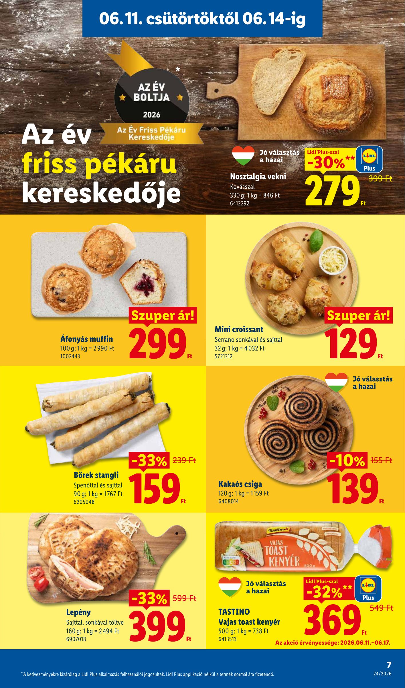 lidl - Lidl hirdetmény a következő hétre csütörtöktől 2026.06.11.-tól szerdától 2026.06.17.-ig - page: 7