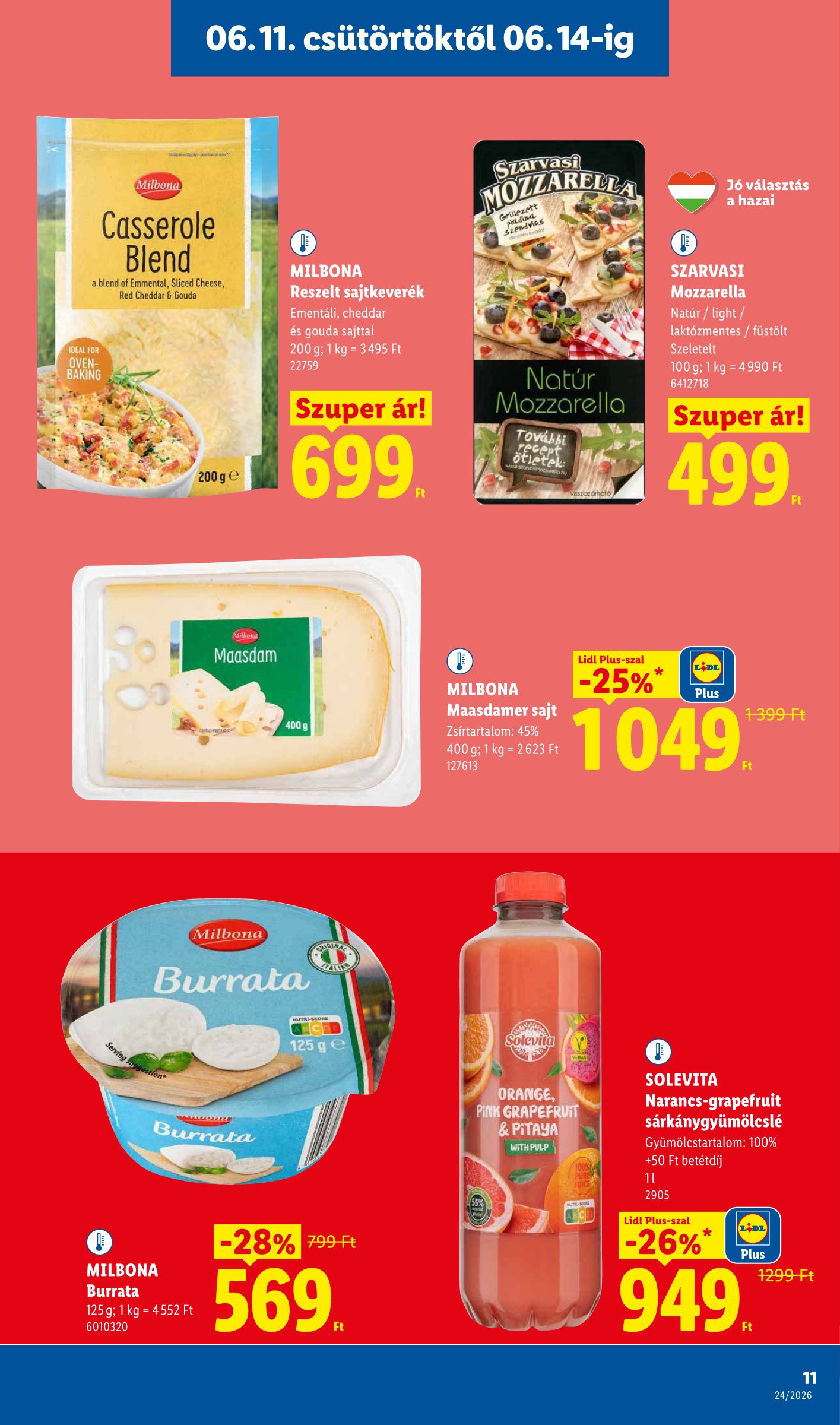 lidl - Lidl hirdetmény a következő hétre csütörtöktől 2026.06.11.-tól szerdától 2026.06.17.-ig - page: 11