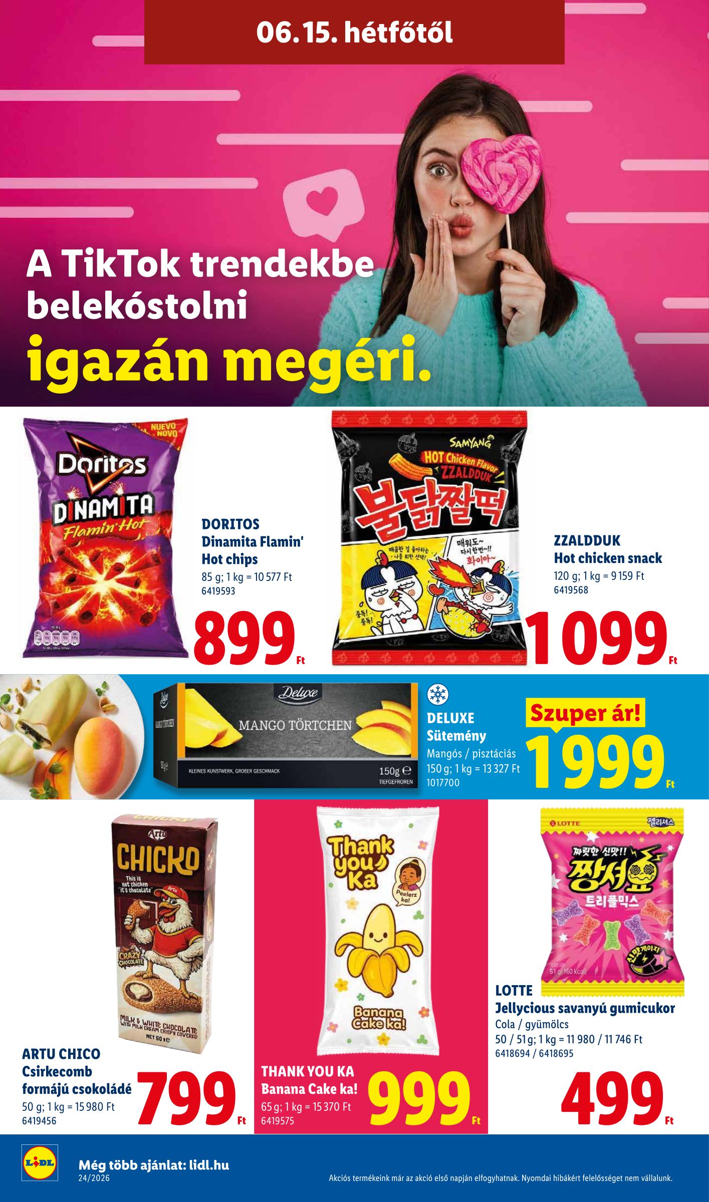 lidl - Lidl hirdetmény a következő hétre csütörtöktől 2026.06.11.-tól szerdától 2026.06.17.-ig - page: 74