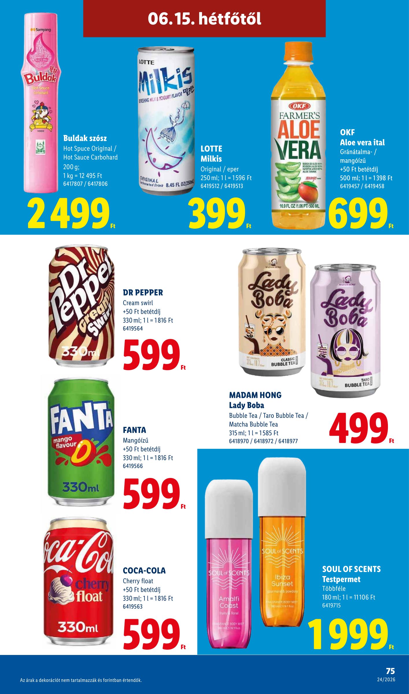 lidl - Lidl hirdetmény a következő hétre csütörtöktől 2026.06.11.-tól szerdától 2026.06.17.-ig - page: 75