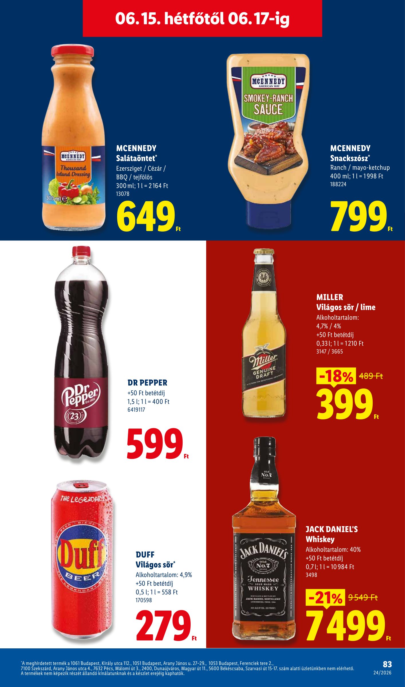 lidl - Lidl hirdetmény a következő hétre csütörtöktől 2026.06.11.-tól szerdától 2026.06.17.-ig - page: 83