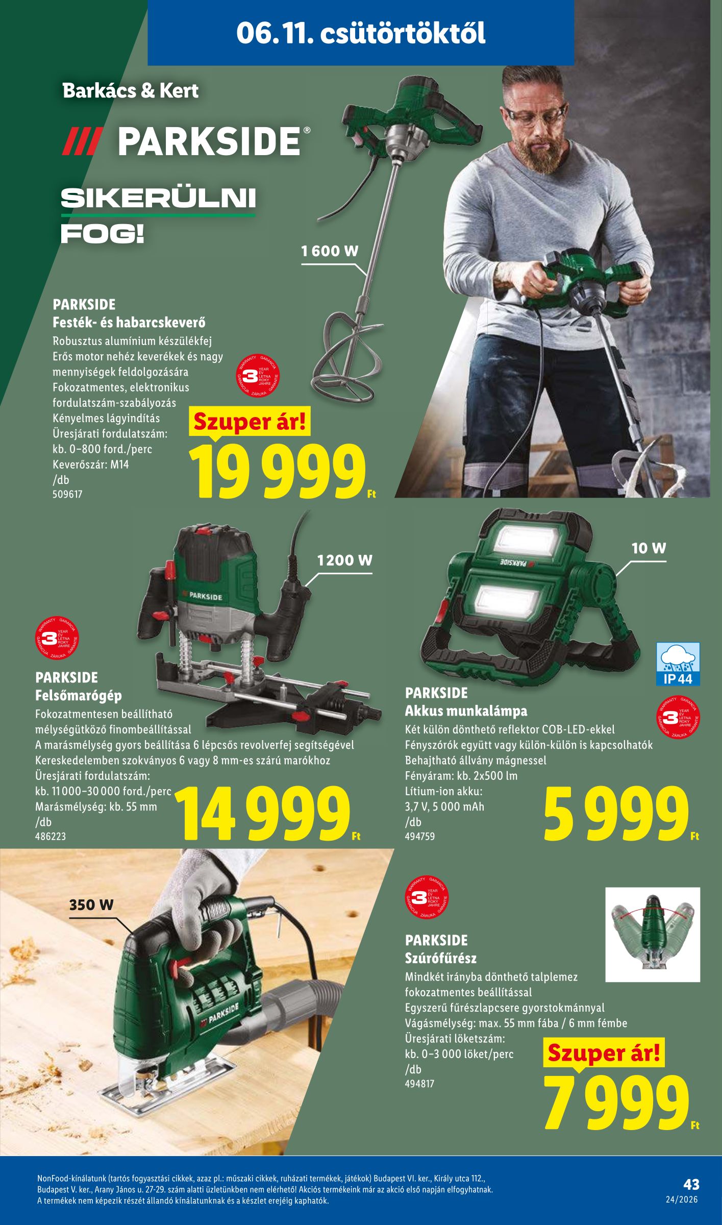 lidl - Lidl hirdetmény a következő hétre csütörtöktől 2026.06.11.-tól szerdától 2026.06.17.-ig - page: 43