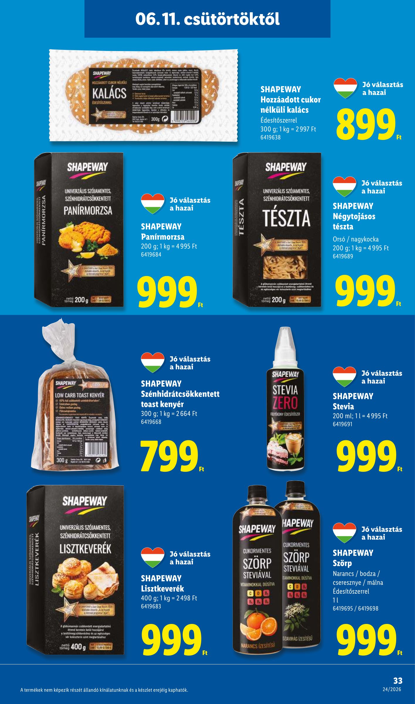 lidl - Lidl hirdetmény a következő hétre csütörtöktől 2026.06.11.-tól szerdától 2026.06.17.-ig - page: 33