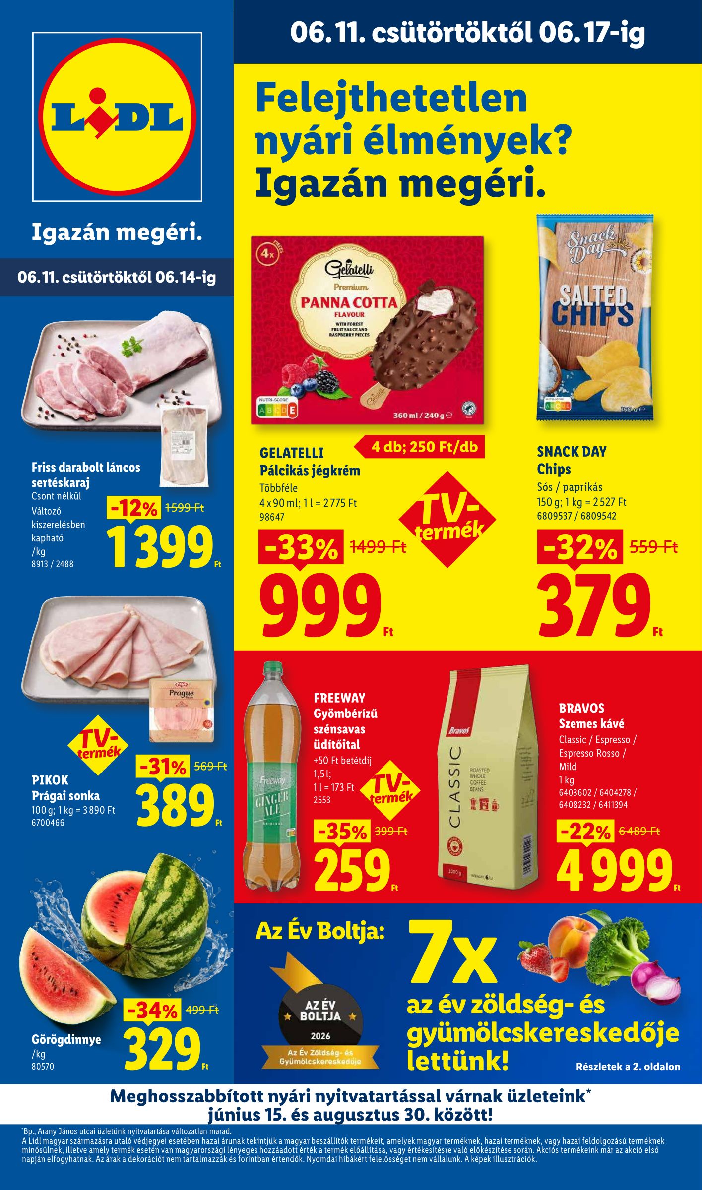 lidl - Aktuális Lidl szórólap érvényes csütörtöktől 2026.06.11.-től szerdától 2026.06.17.-ig
