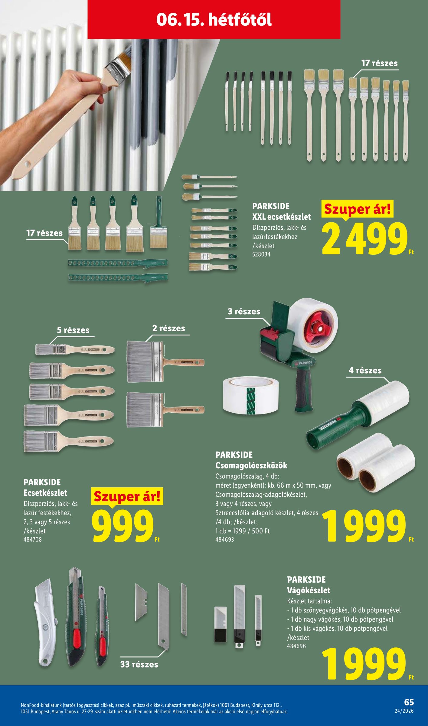lidl - Aktuális Lidl szórólap érvényes csütörtöktől 2026.06.11.-től szerdától 2026.06.17.-ig - page: 65