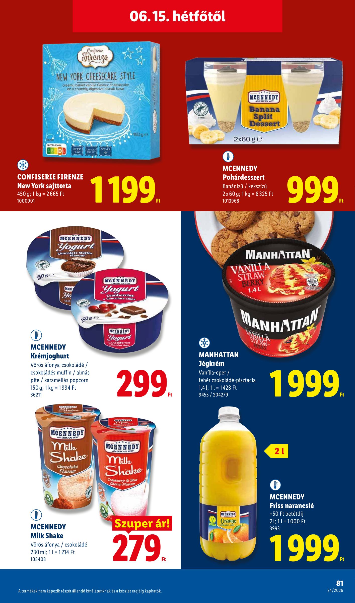lidl - Aktuális Lidl szórólap érvényes csütörtöktől 2026.06.11.-től szerdától 2026.06.17.-ig - page: 81