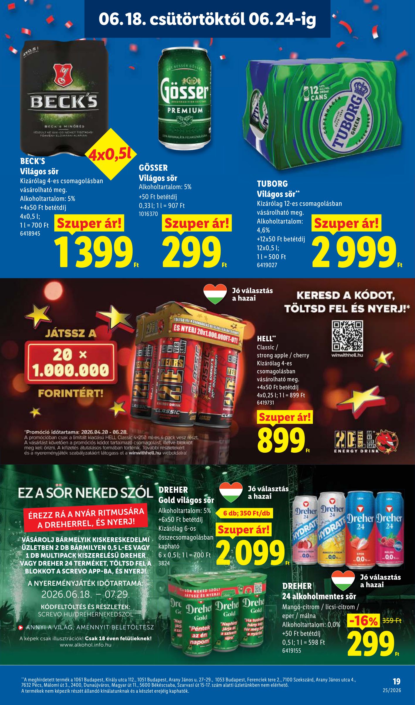 lidl - Lidl hirdetmény a következő hétre csütörtöktől 2026.06.18.-tól szerdától 2026.06.24.-ig - page: 19