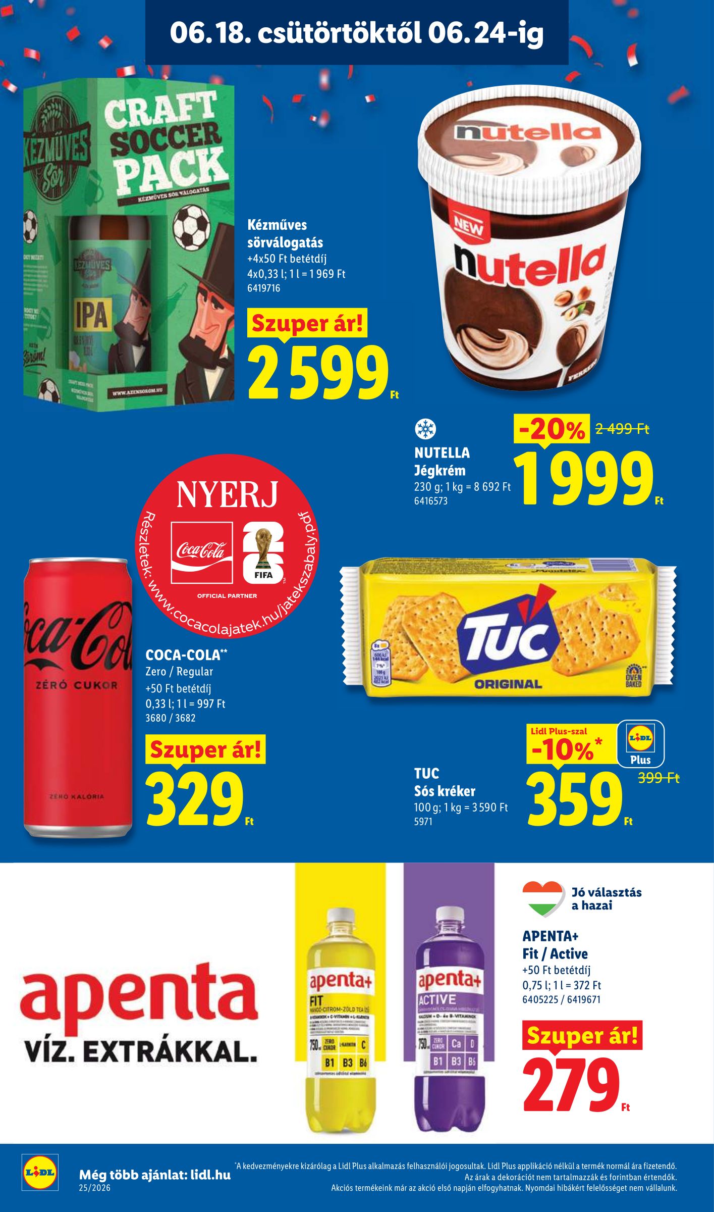 lidl - Lidl hirdetmény a következő hétre csütörtöktől 2026.06.18.-tól szerdától 2026.06.24.-ig - page: 20