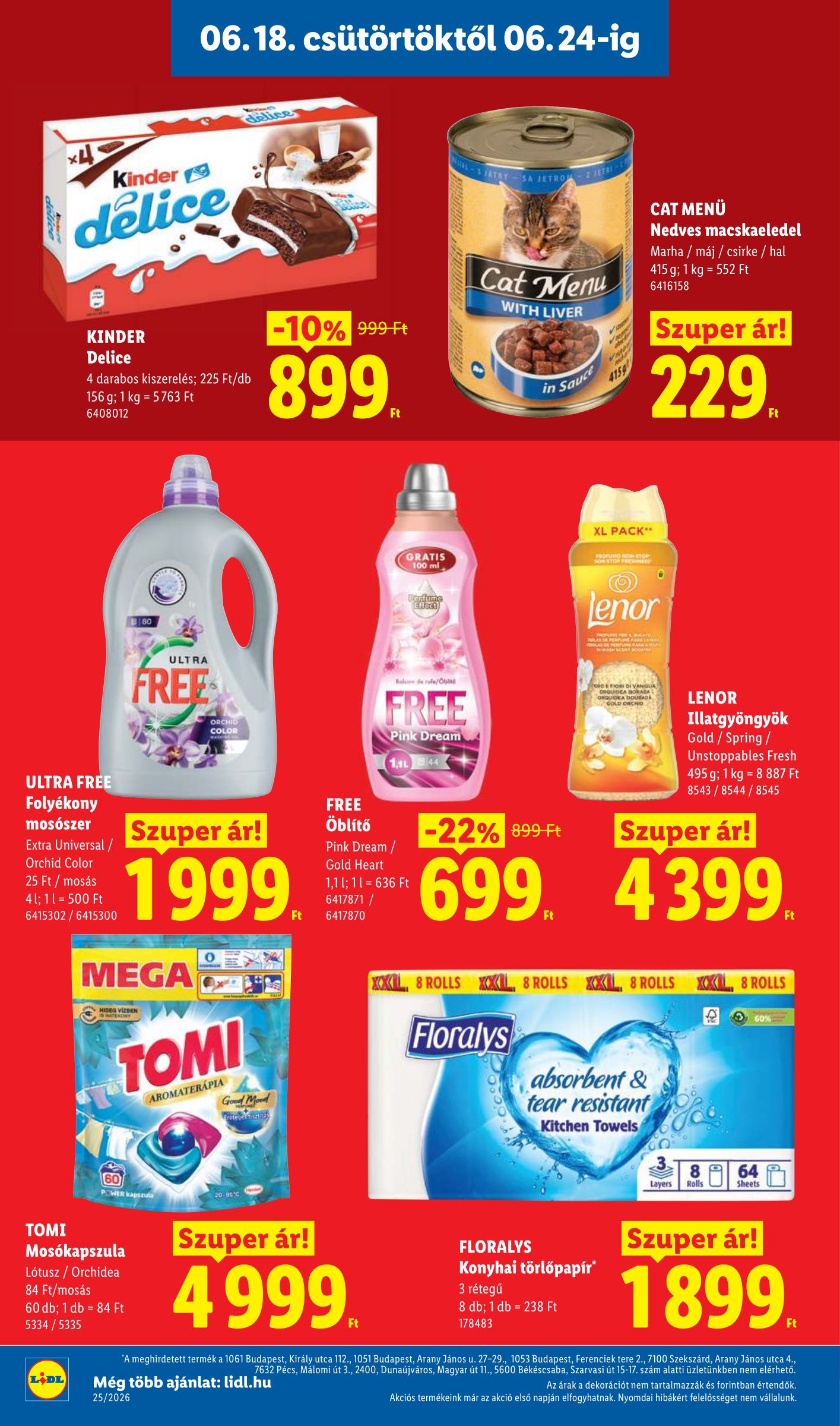 lidl - Lidl hirdetmény a következő hétre csütörtöktől 2026.06.18.-tól szerdától 2026.06.24.-ig - page: 14
