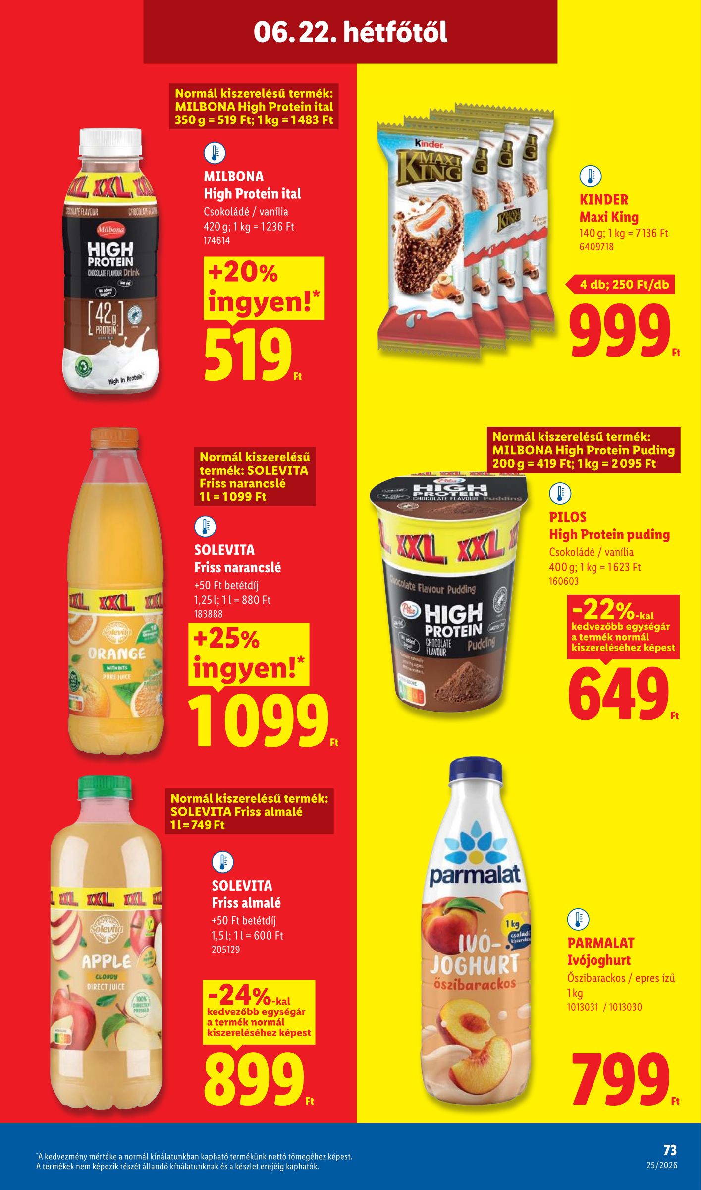lidl - Lidl hirdetmény a következő hétre csütörtöktől 2026.06.18.-tól szerdától 2026.06.24.-ig - page: 73