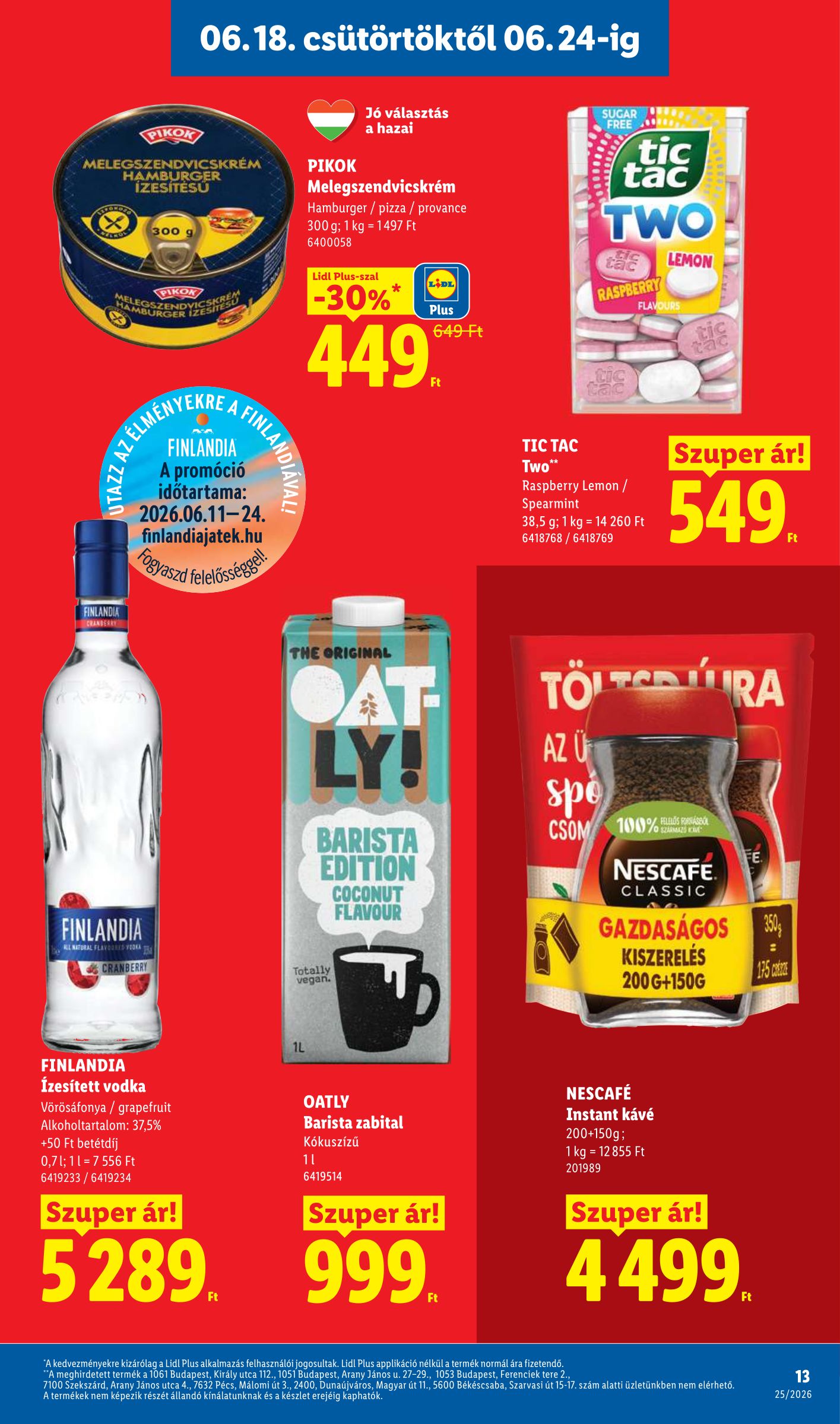 lidl - Lidl hirdetmény a következő hétre csütörtöktől 2026.06.18.-tól szerdától 2026.06.24.-ig - page: 13
