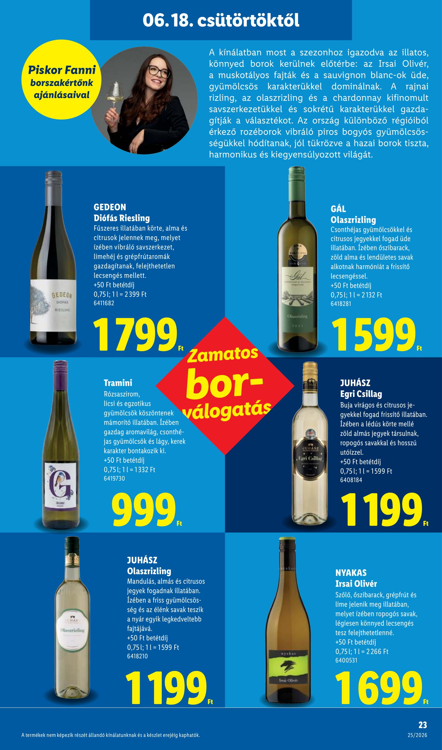 lidl - Lidl hirdetmény a következő hétre csütörtöktől 2026.06.18.-tól szerdától 2026.06.24.-ig - page: 23