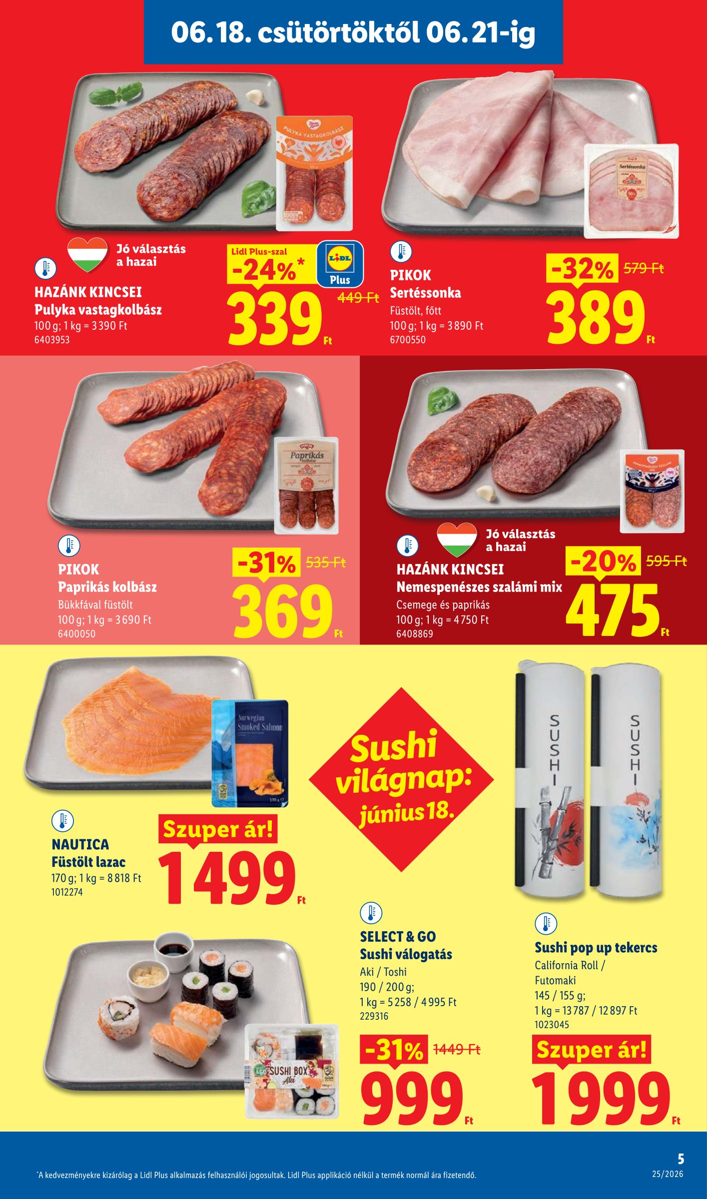 lidl - Lidl hirdetmény a következő hétre csütörtöktől 2026.06.18.-tól szerdától 2026.06.24.-ig - page: 5
