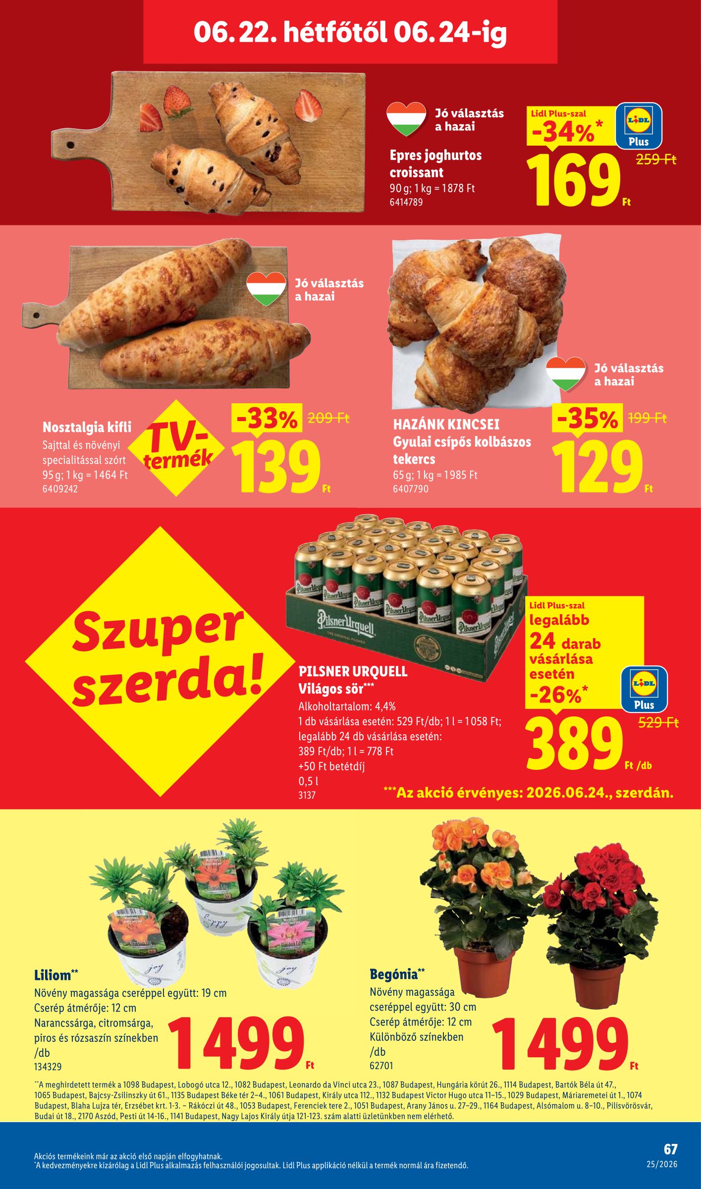 lidl - Lidl hirdetmény a következő hétre csütörtöktől 2026.06.18.-tól szerdától 2026.06.24.-ig - page: 67