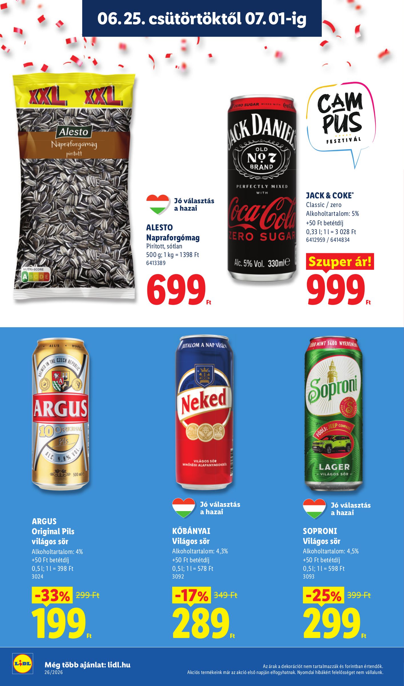 lidl - Lidl hirdetmény a következő hétre csütörtöktől 2026.06.25.-tól szerdától 2026.07.01.-ig - page: 26
