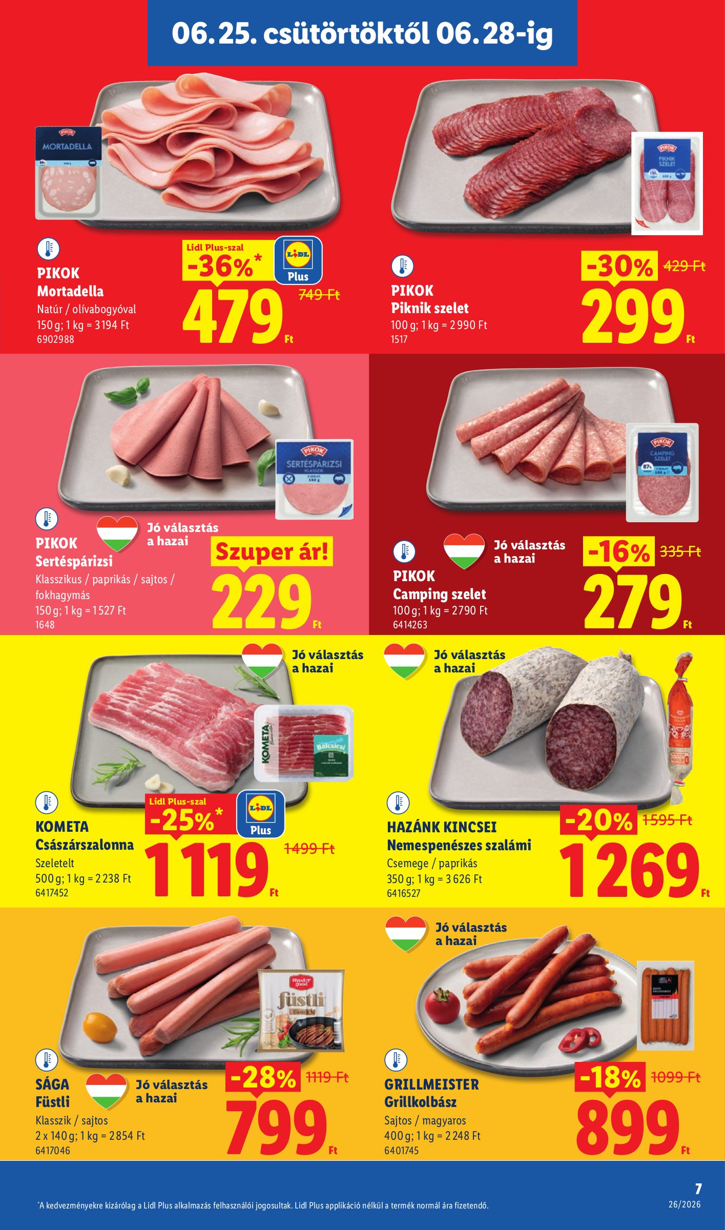 lidl - Lidl hirdetmény a következő hétre csütörtöktől 2026.06.25.-tól szerdától 2026.07.01.-ig - page: 7