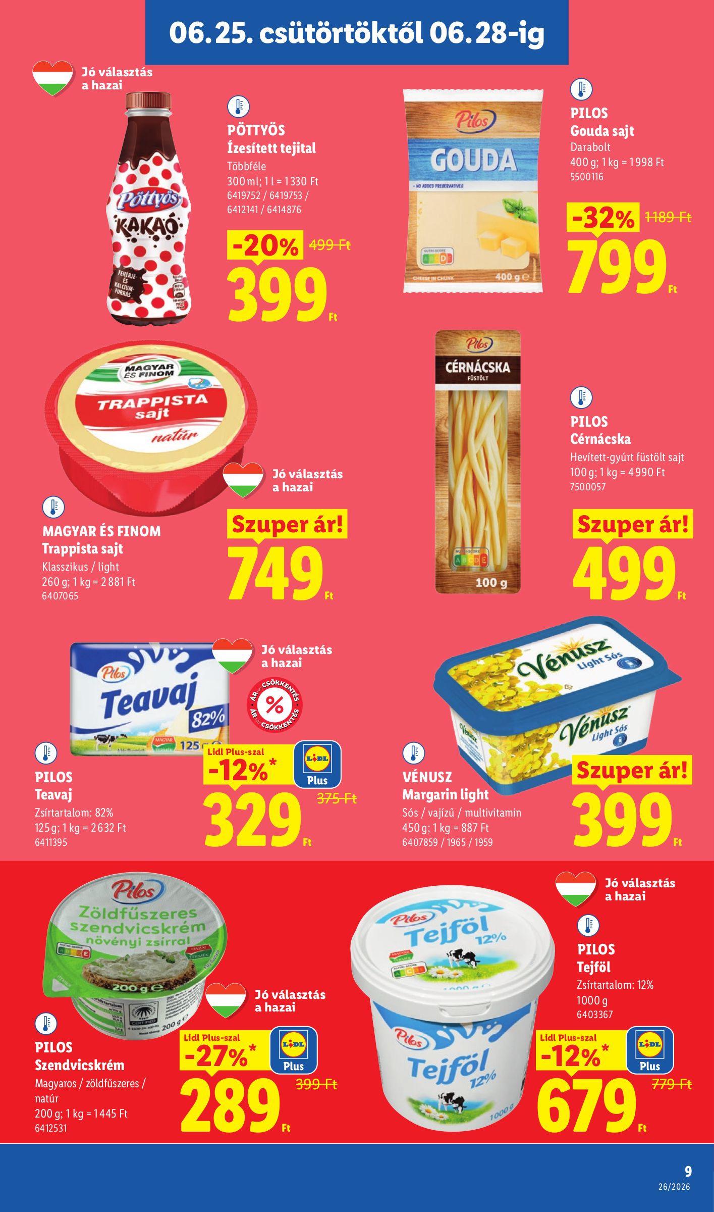 lidl - Lidl hirdetmény a következő hétre csütörtöktől 2026.06.25.-tól szerdától 2026.07.01.-ig - page: 9