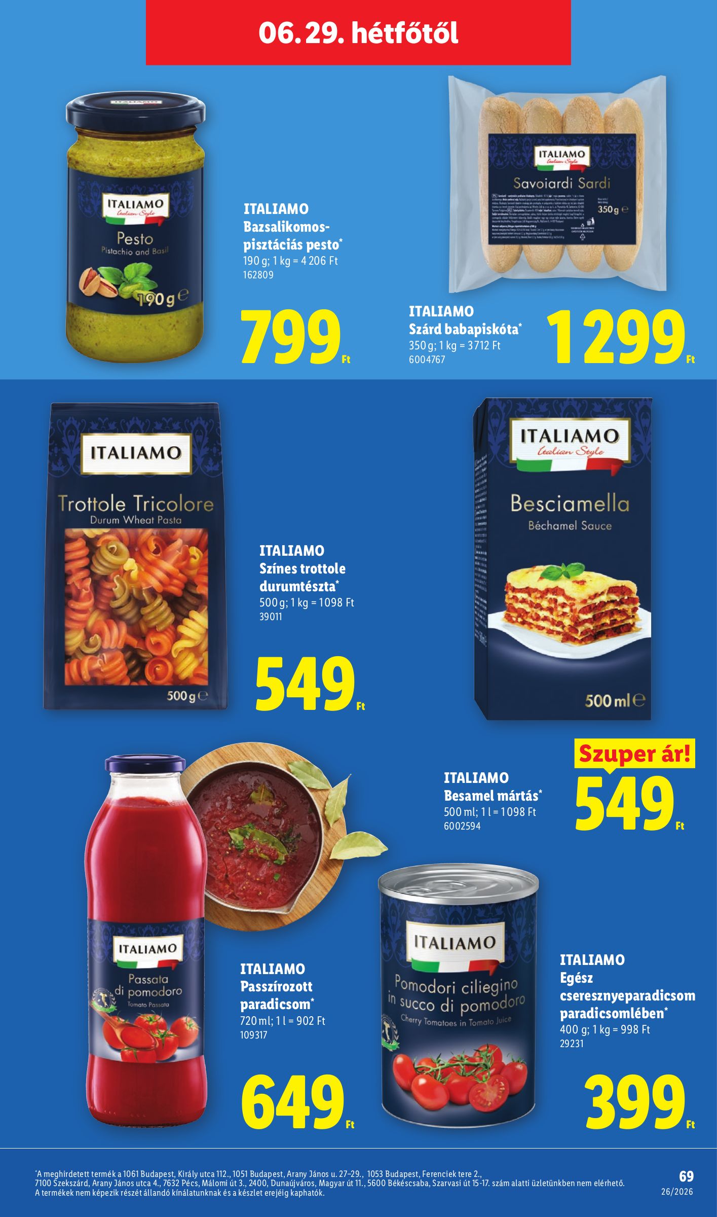 lidl - Lidl hirdetmény a következő hétre csütörtöktől 2026.06.25.-tól szerdától 2026.07.01.-ig - page: 69
