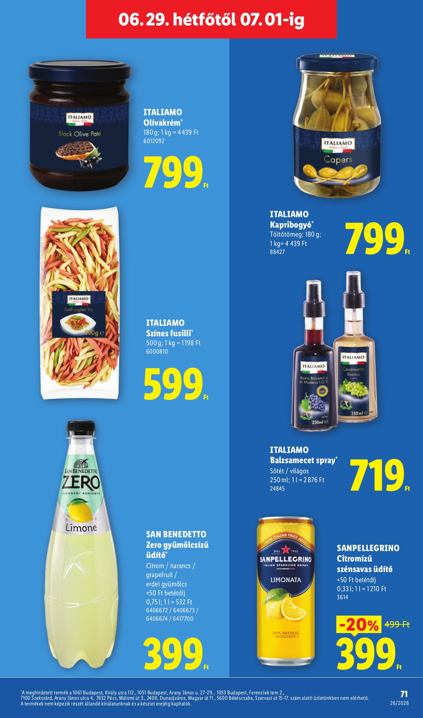 lidl - Lidl hirdetmény a következő hétre csütörtöktől 2026.06.25.-tól szerdától 2026.07.01.-ig - page: 71