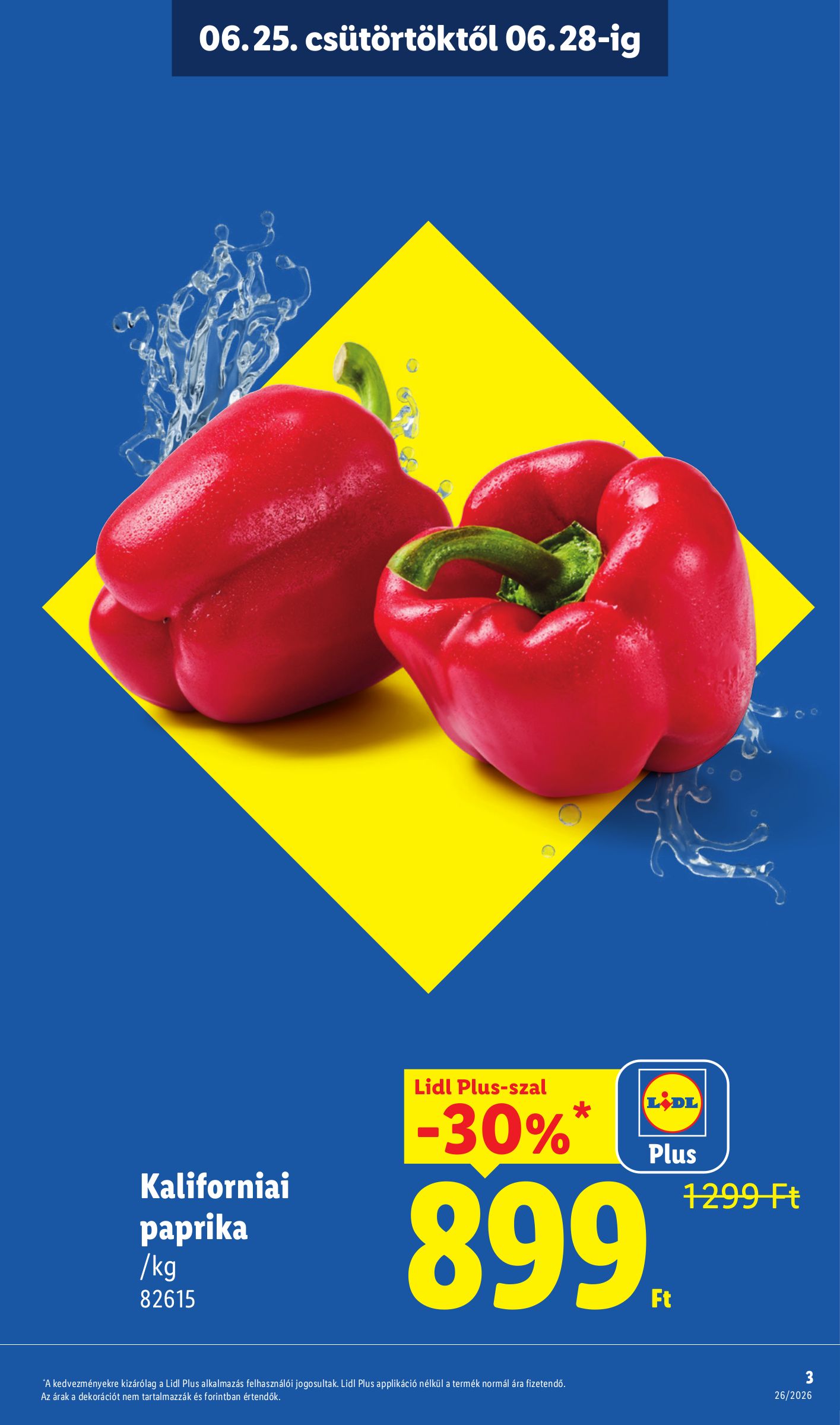 lidl - Lidl hirdetmény a következő hétre csütörtöktől 2026.06.25.-tól szerdától 2026.07.01.-ig - page: 3