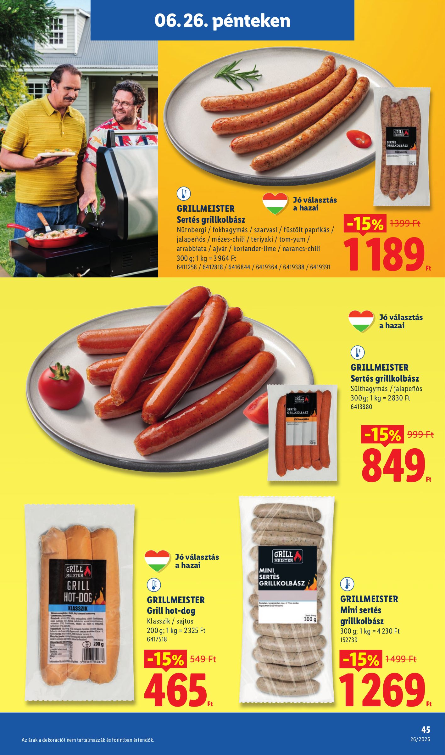 lidl - Lidl hirdetmény a következő hétre csütörtöktől 2026.06.25.-tól szerdától 2026.07.01.-ig - page: 45