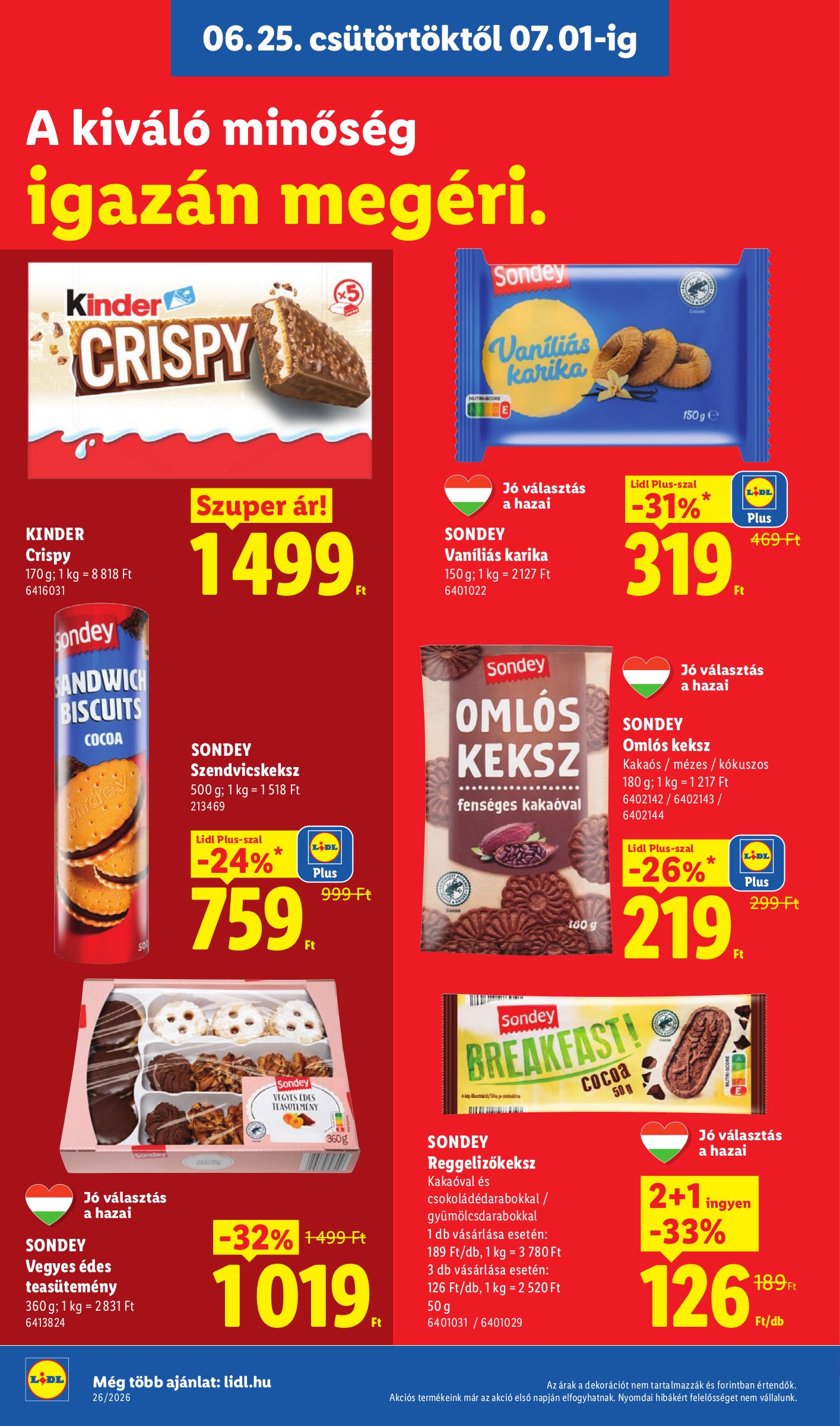 lidl - Lidl hirdetmény a következő hétre csütörtöktől 2026.06.25.-tól szerdától 2026.07.01.-ig - page: 10