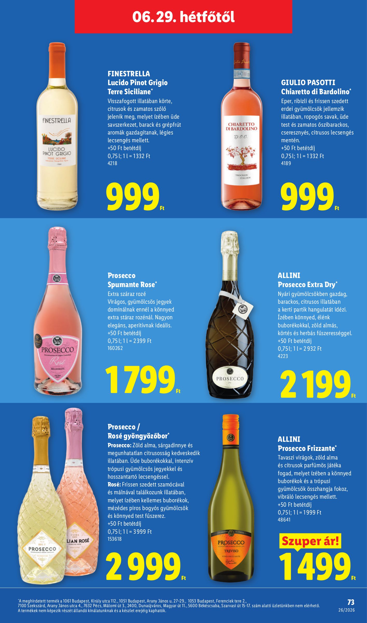 lidl - Lidl hirdetmény a következő hétre csütörtöktől 2026.06.25.-tól szerdától 2026.07.01.-ig - page: 73
