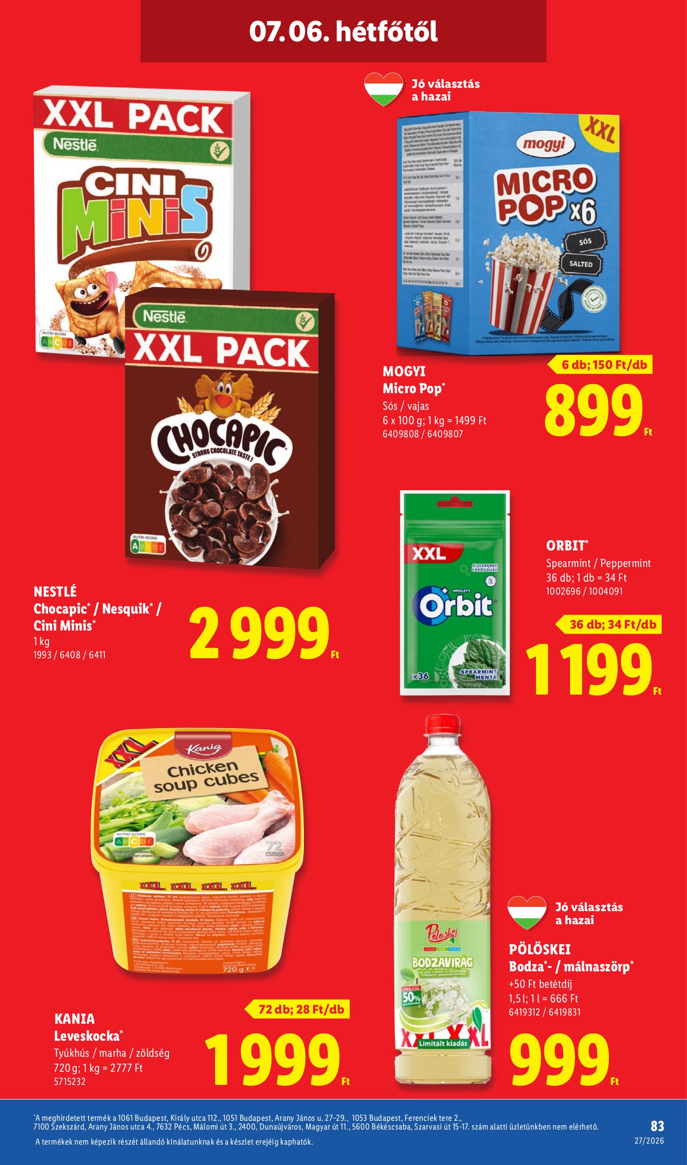 lidl - Lidl hirdetmény a következő hétre csütörtöktől 2026.07.02.-tól szerdától 2026.07.08.-ig - page: 83