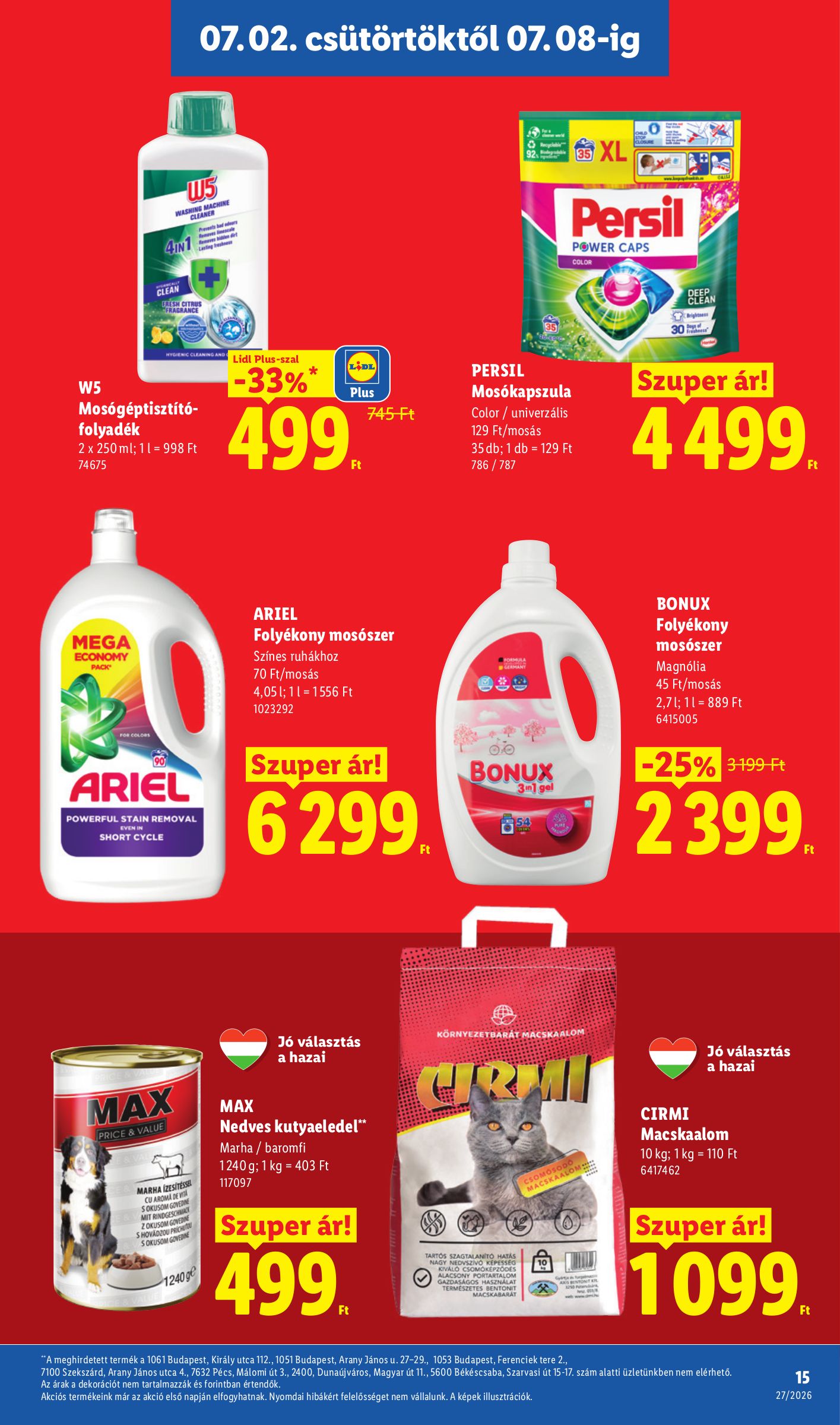 lidl - Lidl hirdetmény a következő hétre csütörtöktől 2026.07.02.-tól szerdától 2026.07.08.-ig - page: 15
