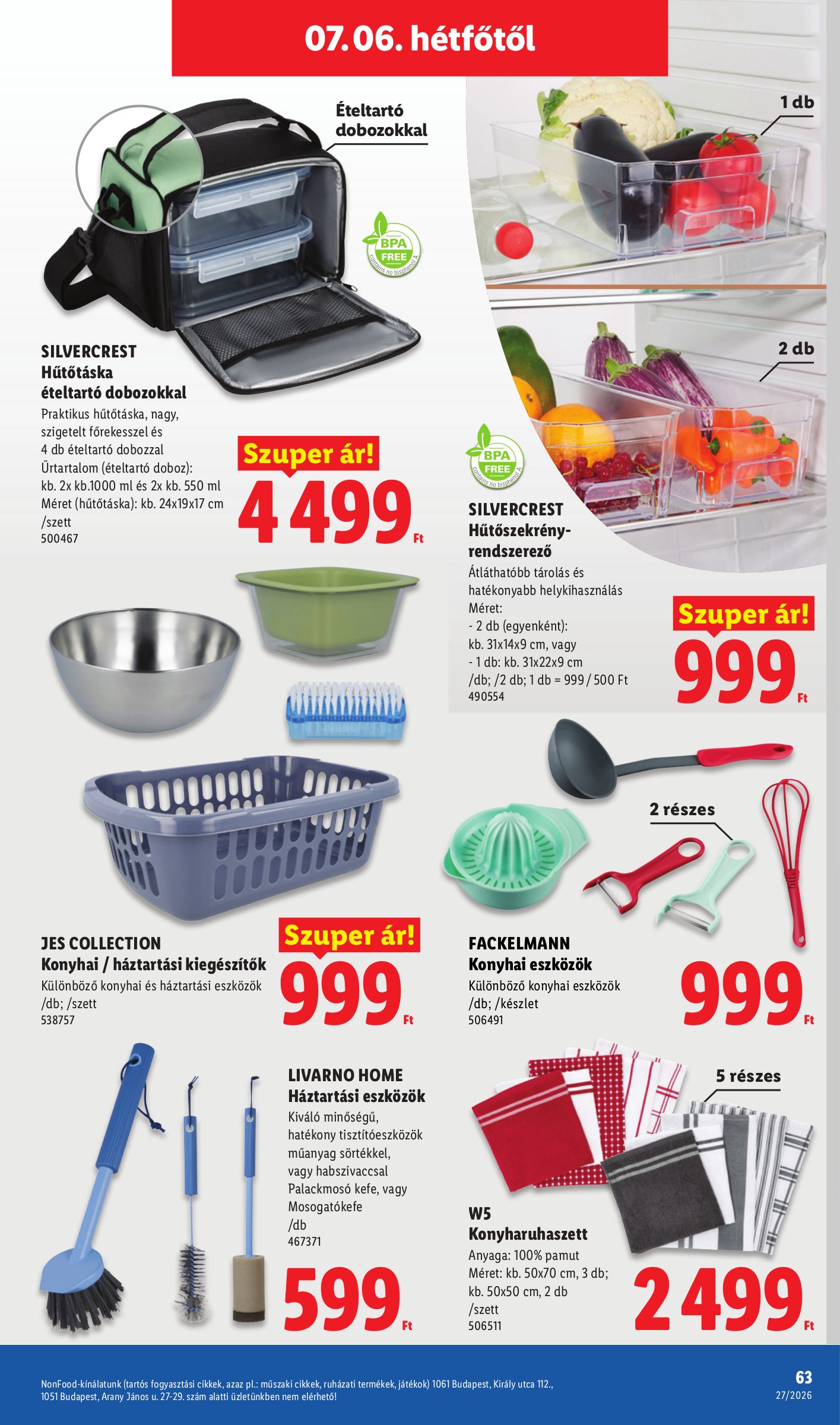 lidl - Lidl hirdetmény a következő hétre csütörtöktől 2026.07.02.-tól szerdától 2026.07.08.-ig - page: 63