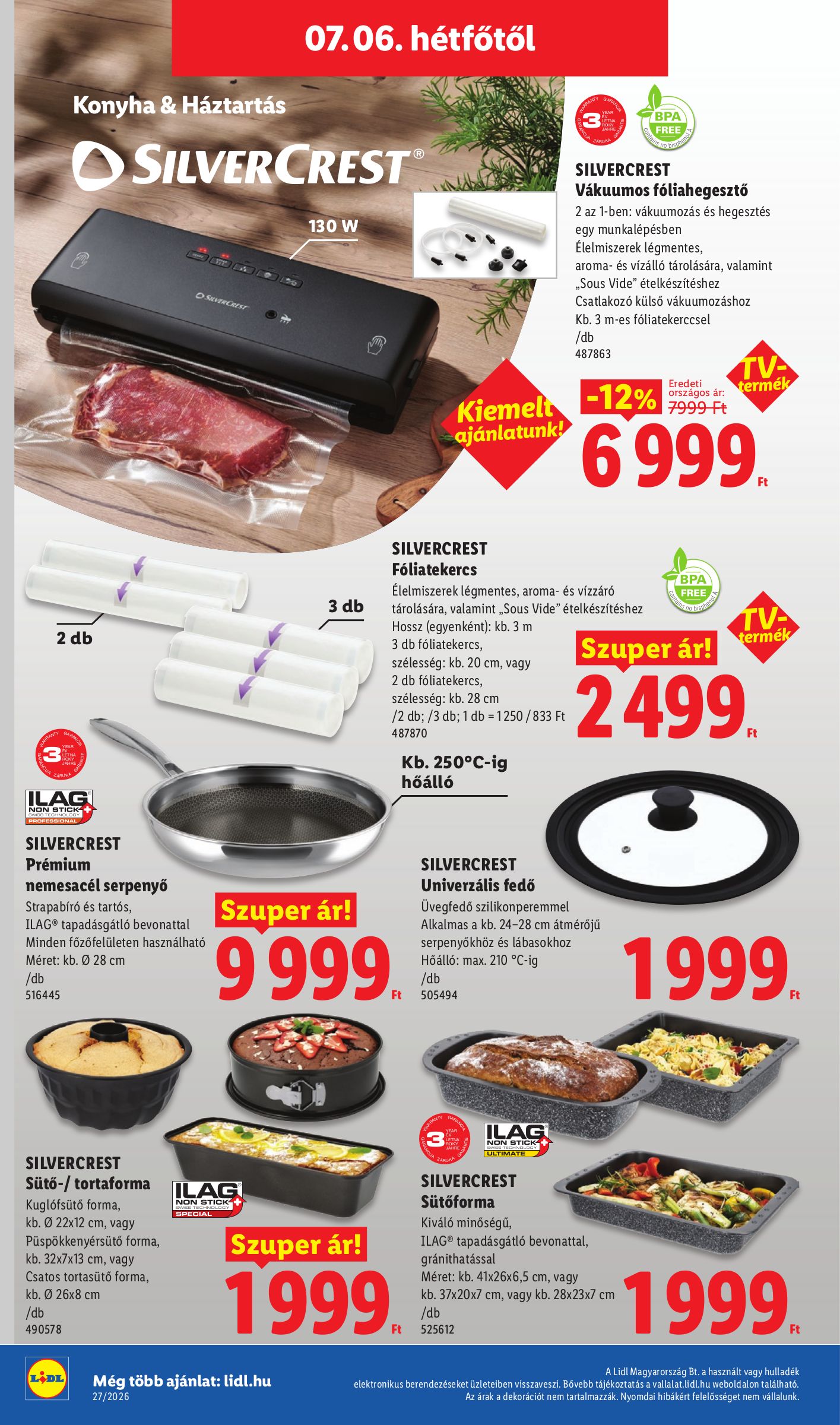 lidl - Lidl hirdetmény a következő hétre csütörtöktől 2026.07.02.-tól szerdától 2026.07.08.-ig - page: 60