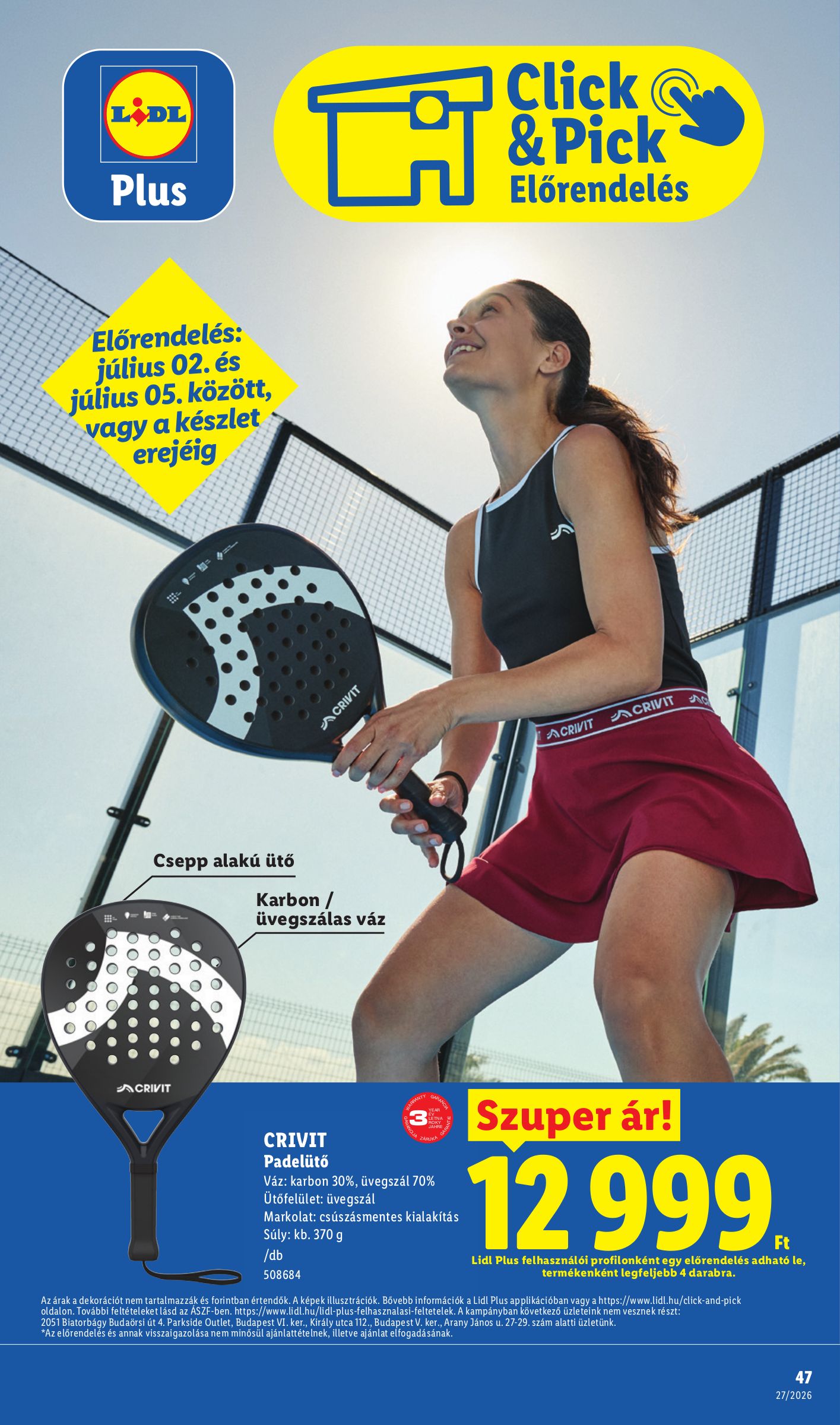 lidl - Lidl hirdetmény a következő hétre csütörtöktől 2026.07.02.-tól szerdától 2026.07.08.-ig - page: 47