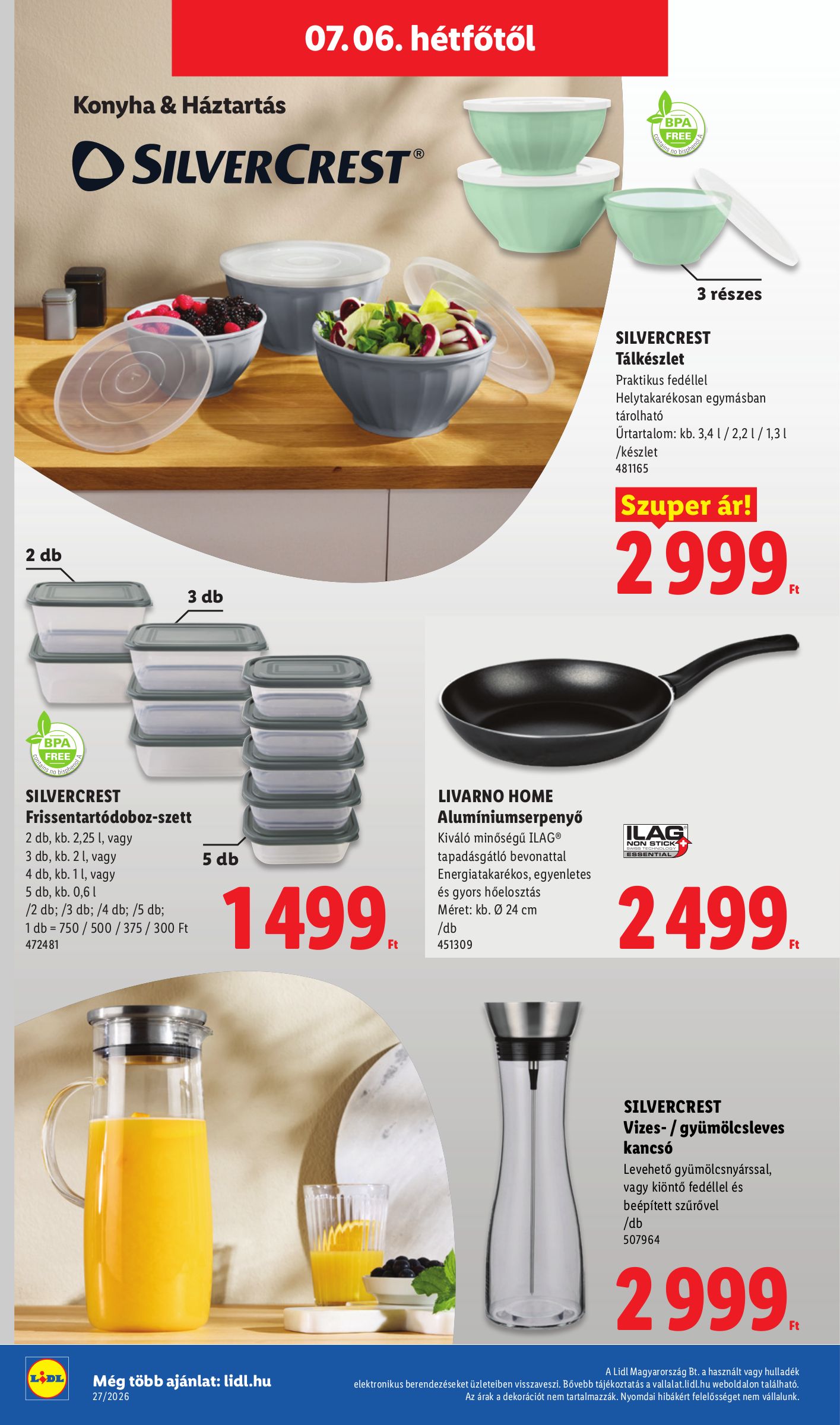 lidl - Lidl hirdetmény a következő hétre csütörtöktől 2026.07.02.-tól szerdától 2026.07.08.-ig - page: 62