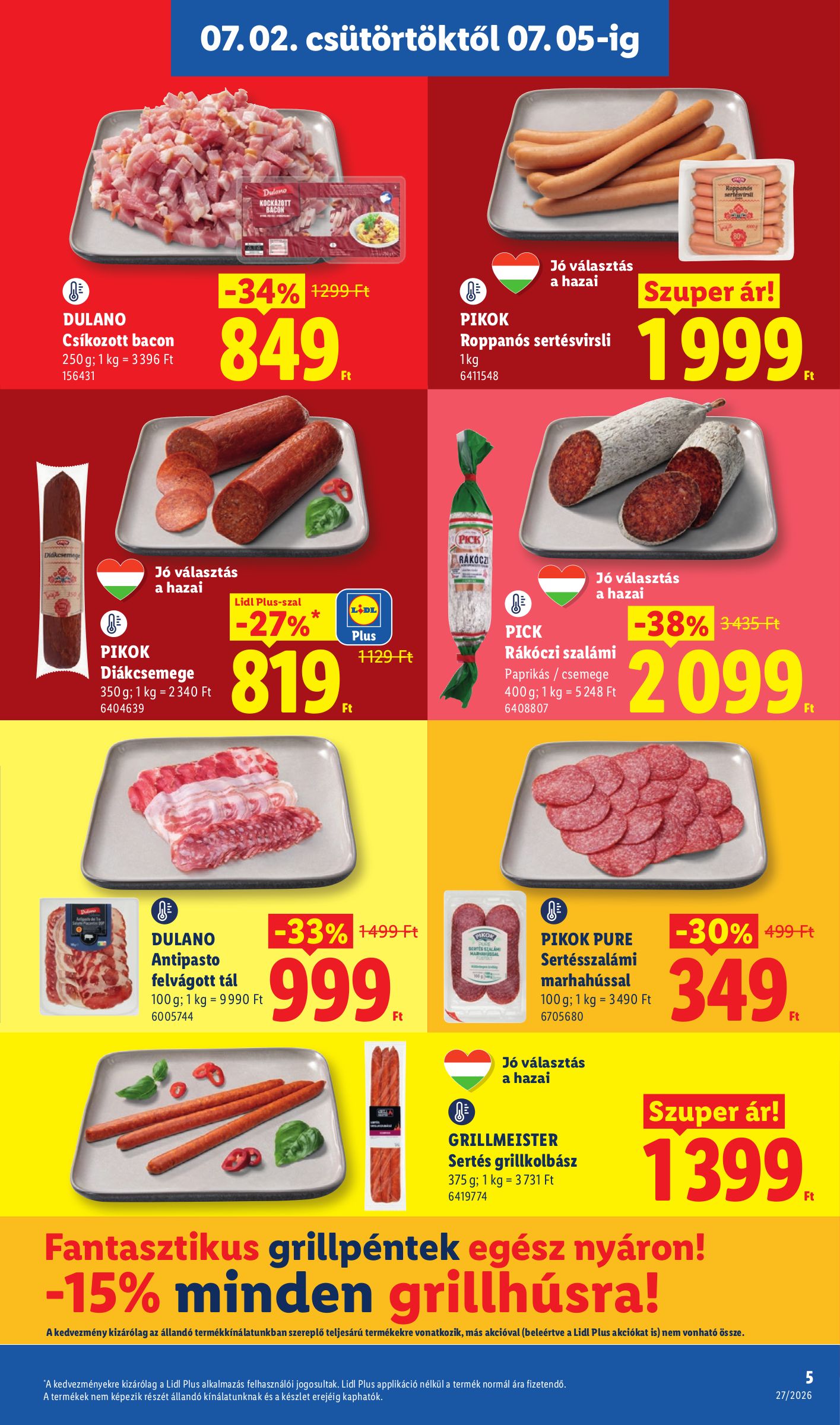 lidl - Lidl hirdetmény a következő hétre csütörtöktől 2026.07.02.-tól szerdától 2026.07.08.-ig - page: 5